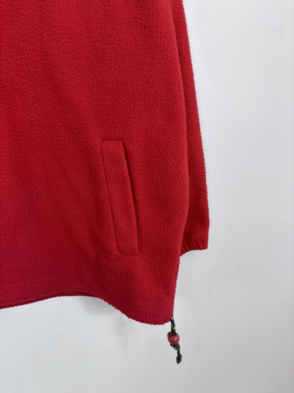 Vintage Vintage Body Guard Men’s Aztec Red 1/4 Zip Fleece Jacket Size US XL / EU 56 / 4 - 7 Thumbnail