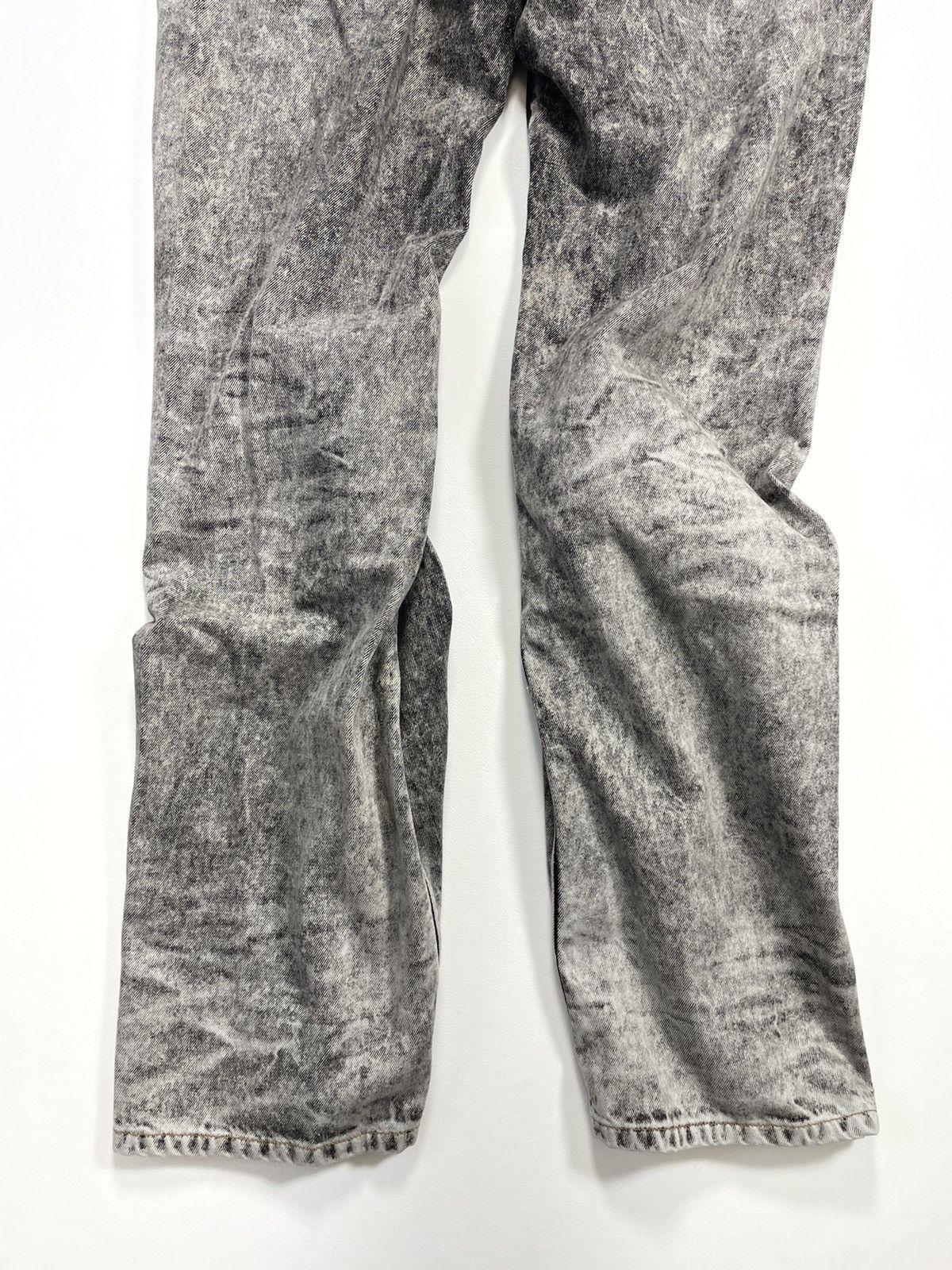 Y/Project S/S 23 ‘Wire’ Acid Washed Gray Denim Jeans Size US 34 / EU 50 - 15 Thumbnail