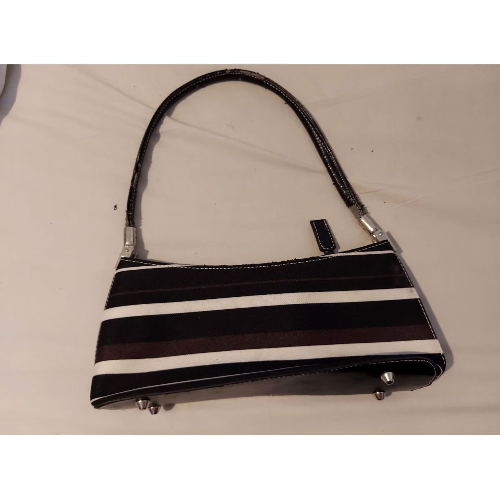 Vintage Womens kate spade new york Purse Black Shoulder Bag Cotton Blend Handbag Womens Black Purse Size ONE SIZE - 5 Thumbnail