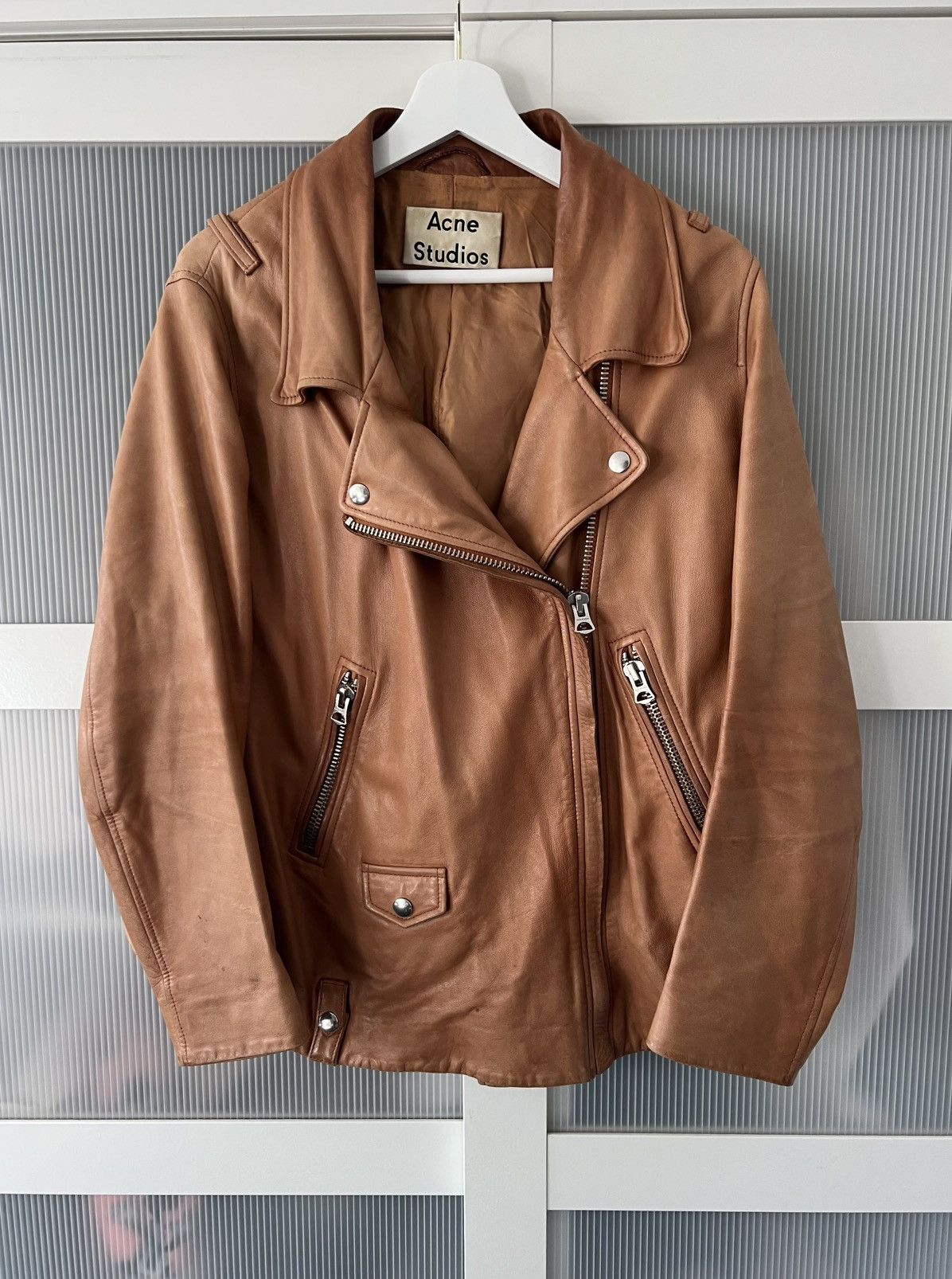 Acne Studios Acne Studios Leather Swift Jacket Size M / US 6-8 / IT 42-44 - 1 Thumbnail