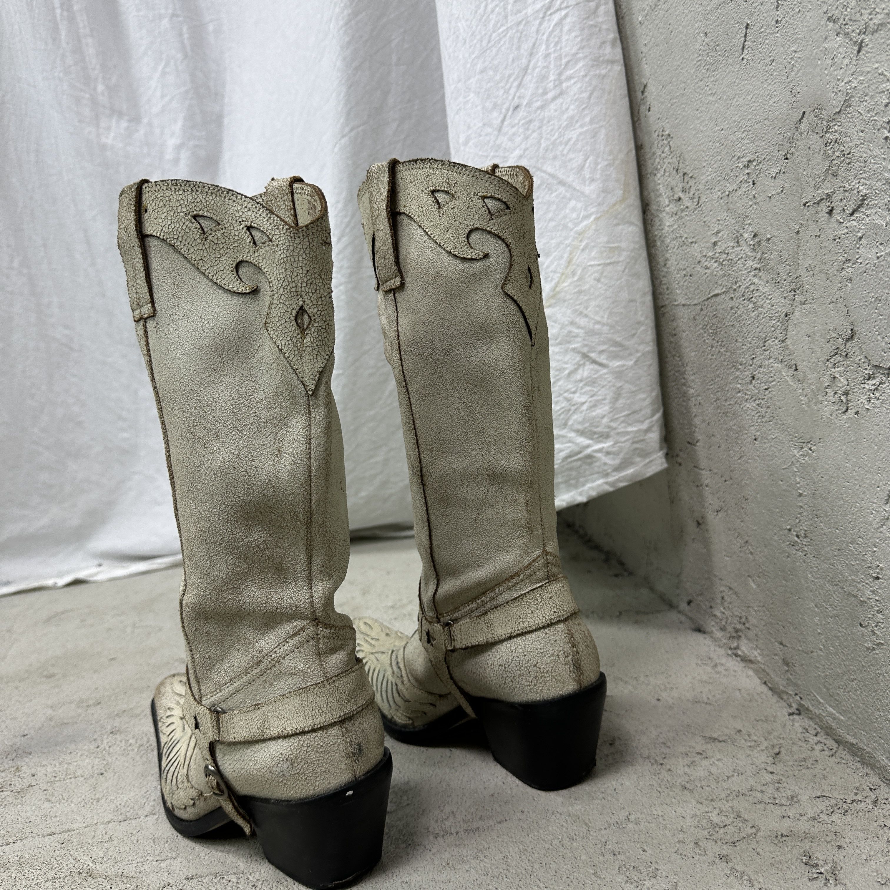 Vintage Vintage Cracked Leather Western Cowboy Boots Y2K Size US 9 / IT 39 - 7 Thumbnail