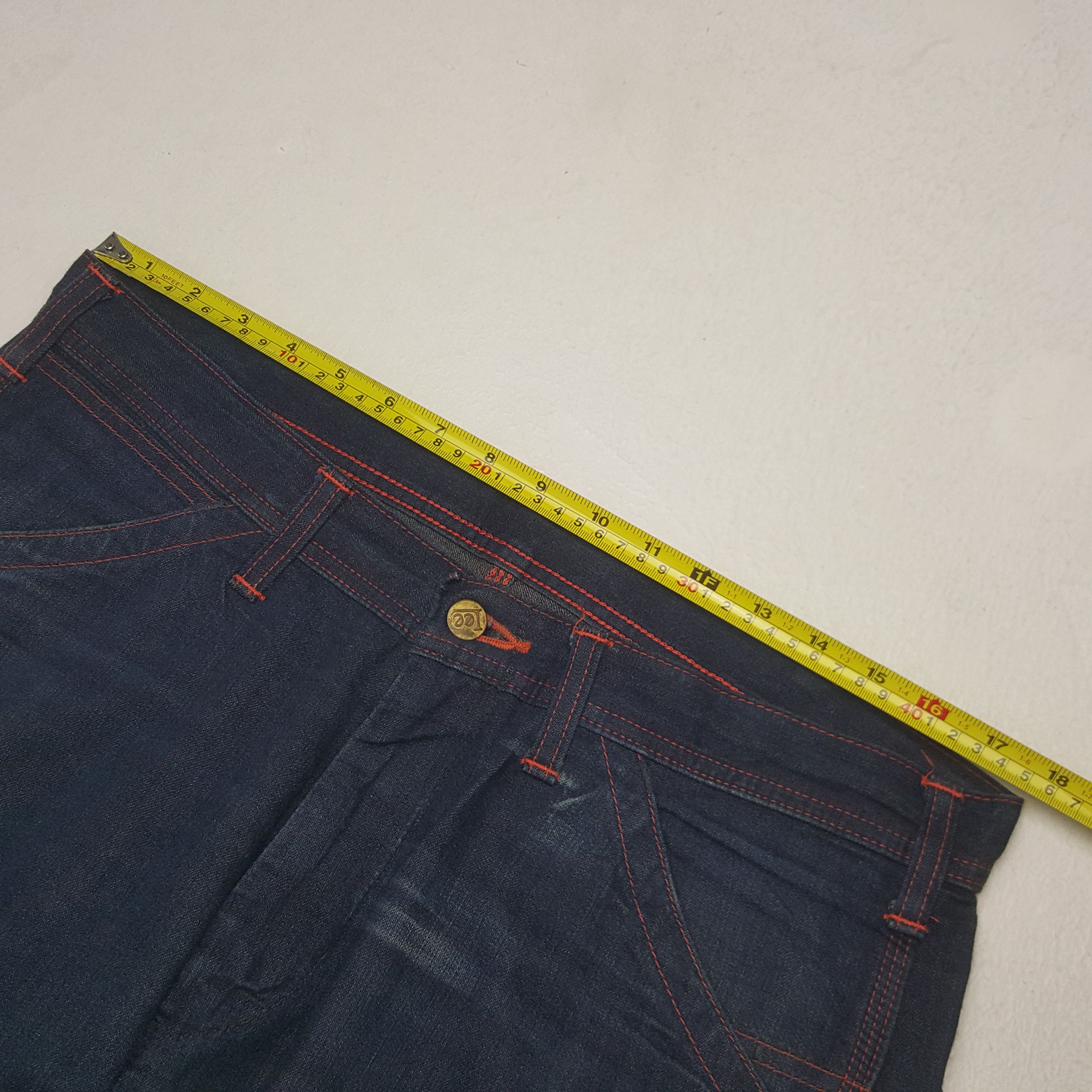 Lee Vintage Lee Japan Thread Pink Denim Jeans Size US 35 - 7 Thumbnail