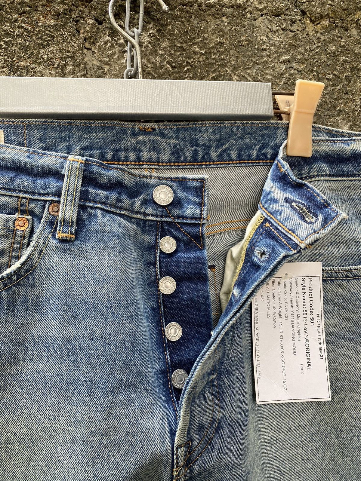 Levi's Made & Crafted 501 Dancing Mood Selvedge Jeans Size US 32 / EU 48 - 9 Thumbnail