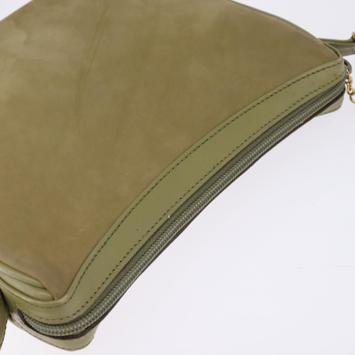 Gucci GUCCI Shoulder Bag Suede Leather Green Gold Size ONE SIZE - 6 Thumbnail
