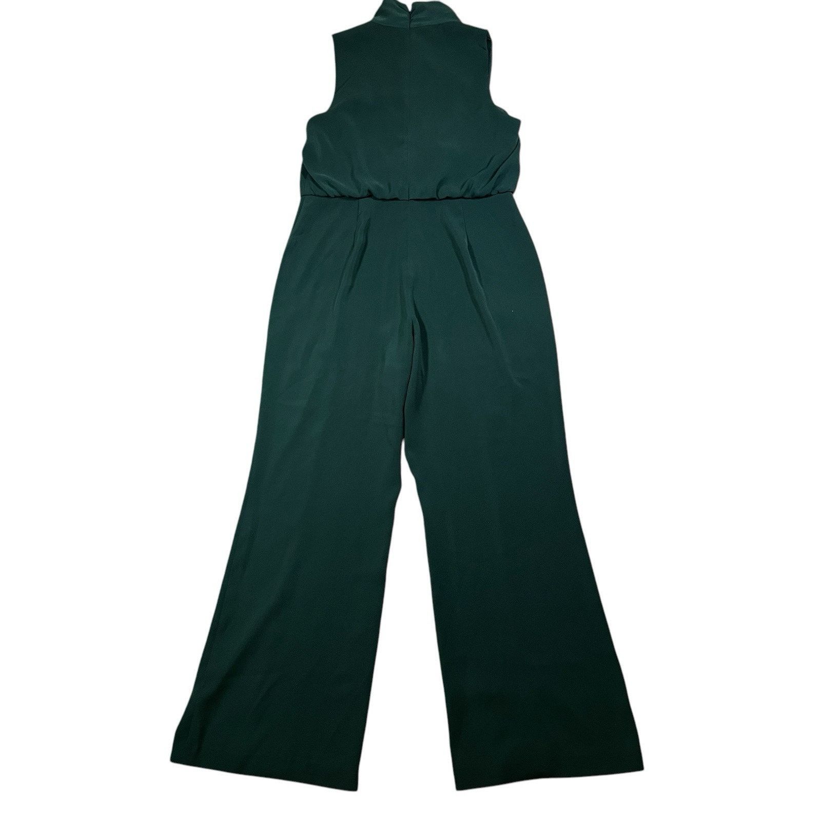 Other Antonio Melani Dark Green Sleeveless Wide Leg Jumpsuit Sz14 Size 36" / US 14 / IT 50 - 7 Thumbnail