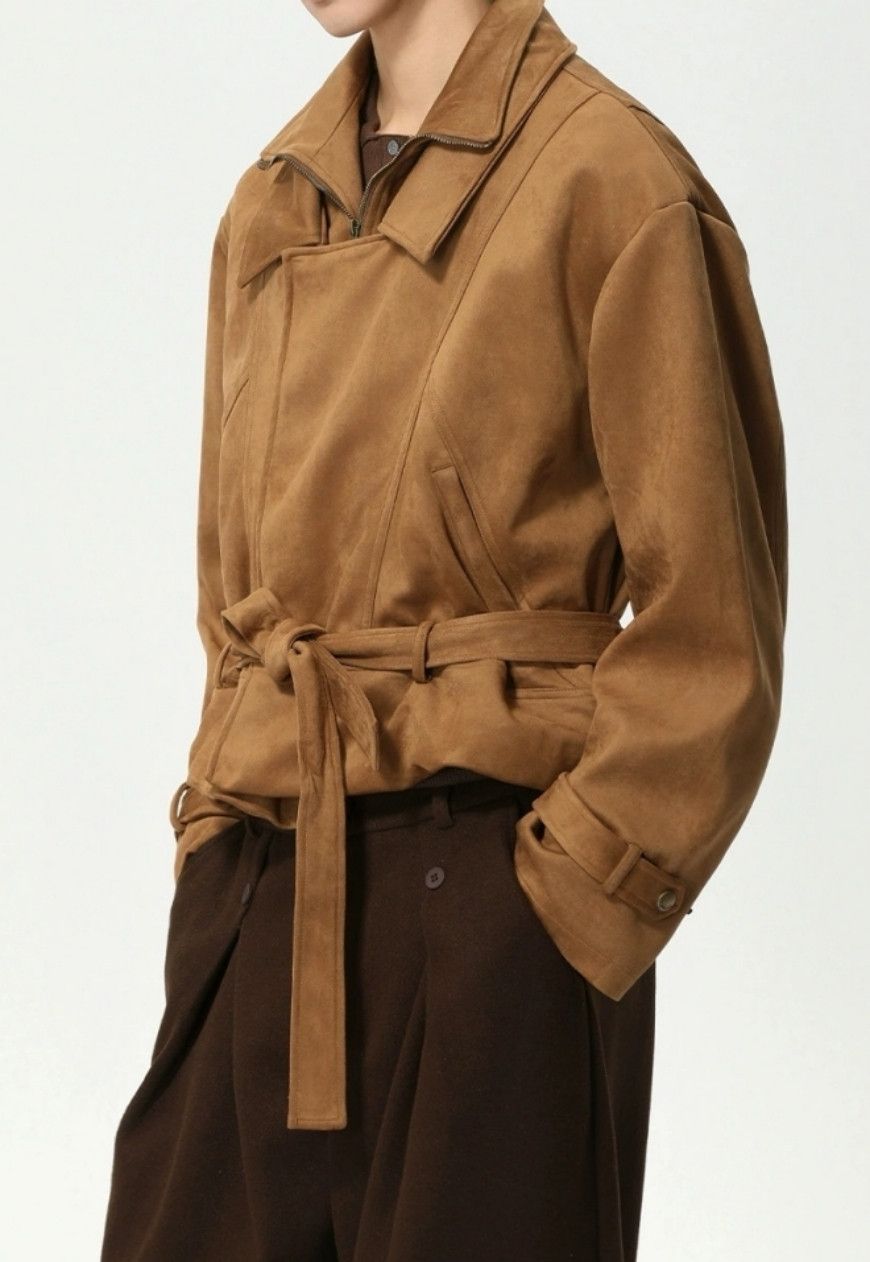 Other Men’s Stylish suede belted jacket Size US M / EU 48-50 / 2 - 6 Thumbnail