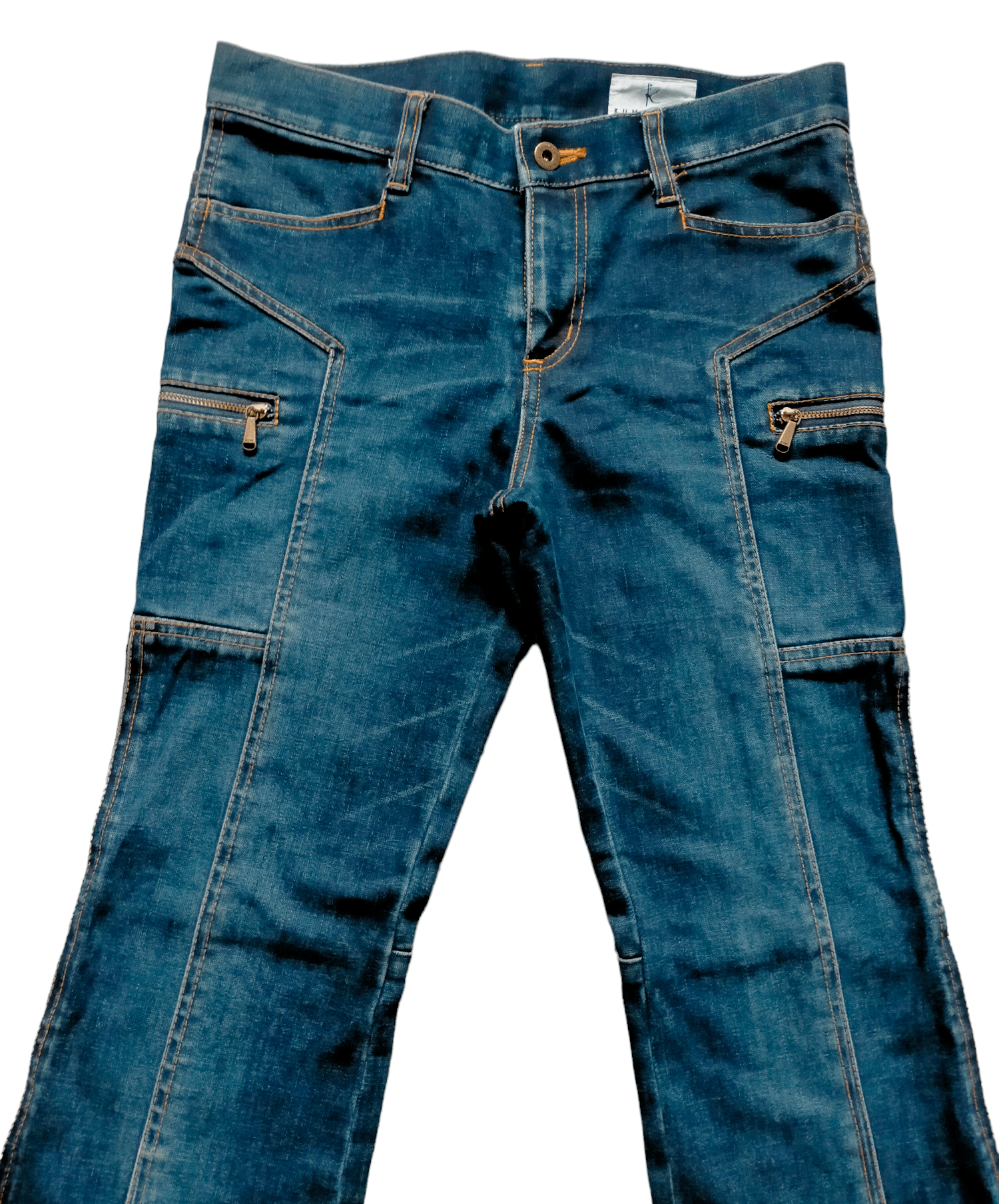 Japanese Brand × Vintage Flare Jeans Kumikyoku skinny Boot cut Size US 29 - 3 Thumbnail