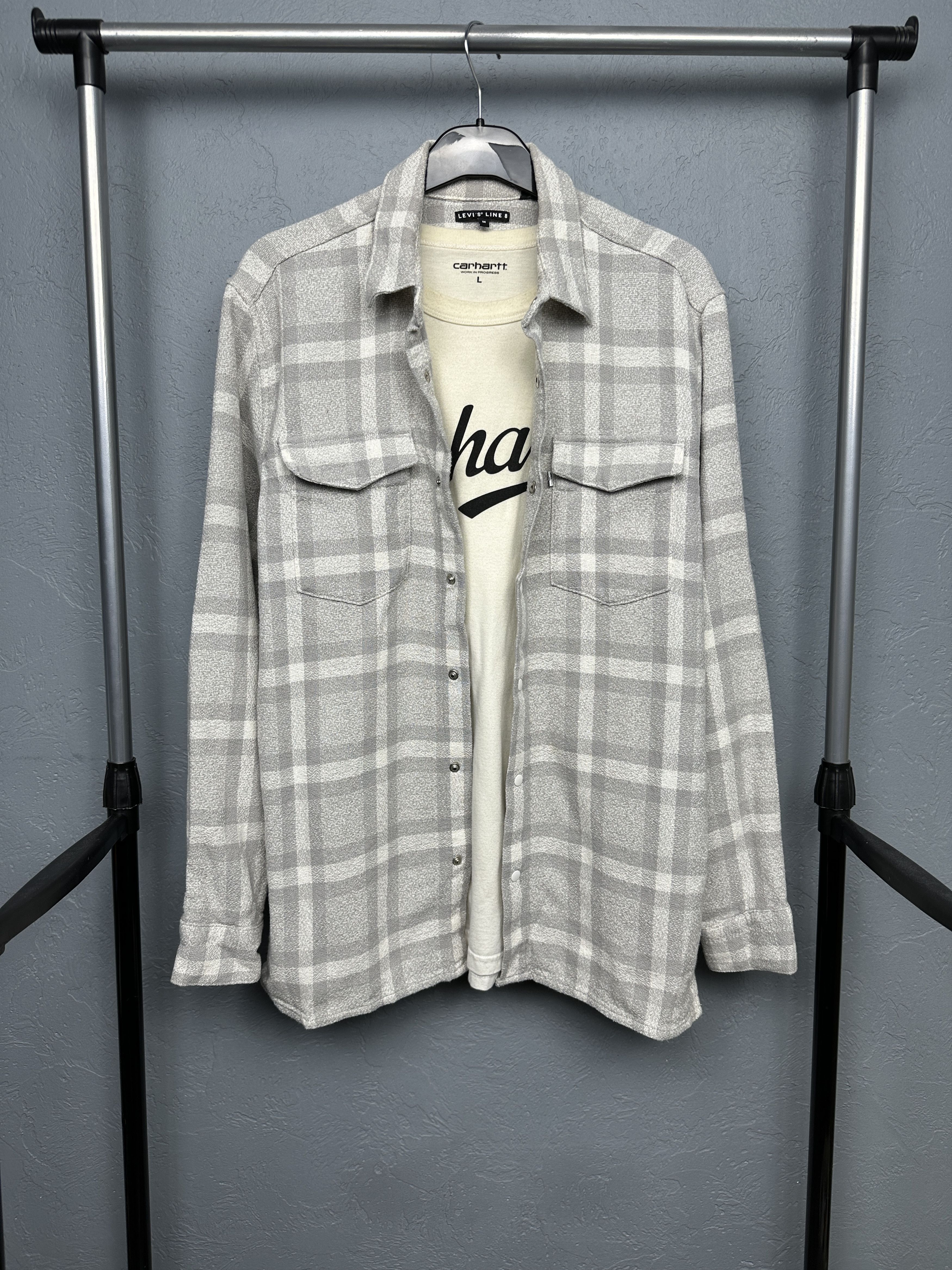 Levi's Levi's Line 8 Mens Flannel Shirt Size US M / EU 48-50 / 2 - 1 Thumbnail
