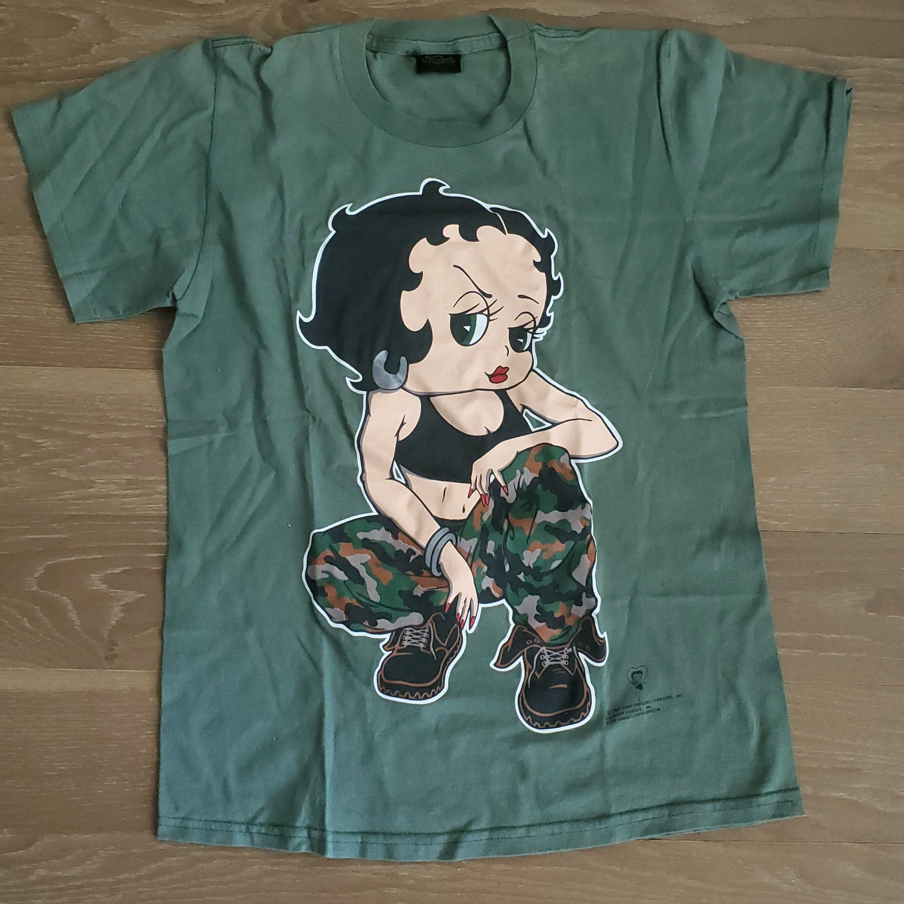 Vintage 90s Betty Boop Girls Rule Single Stitch T-Shirt M 97