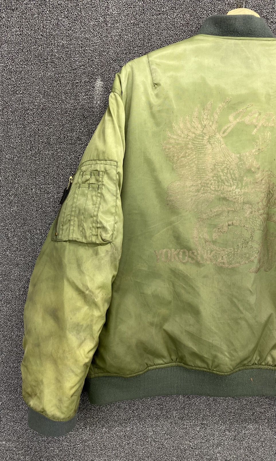 Japanese Brand Vintage Yokosuka Japanese Eagle Sukajan Bomber Jacket Size US L / EU 52-54 / 3 - 3 Thumbnail