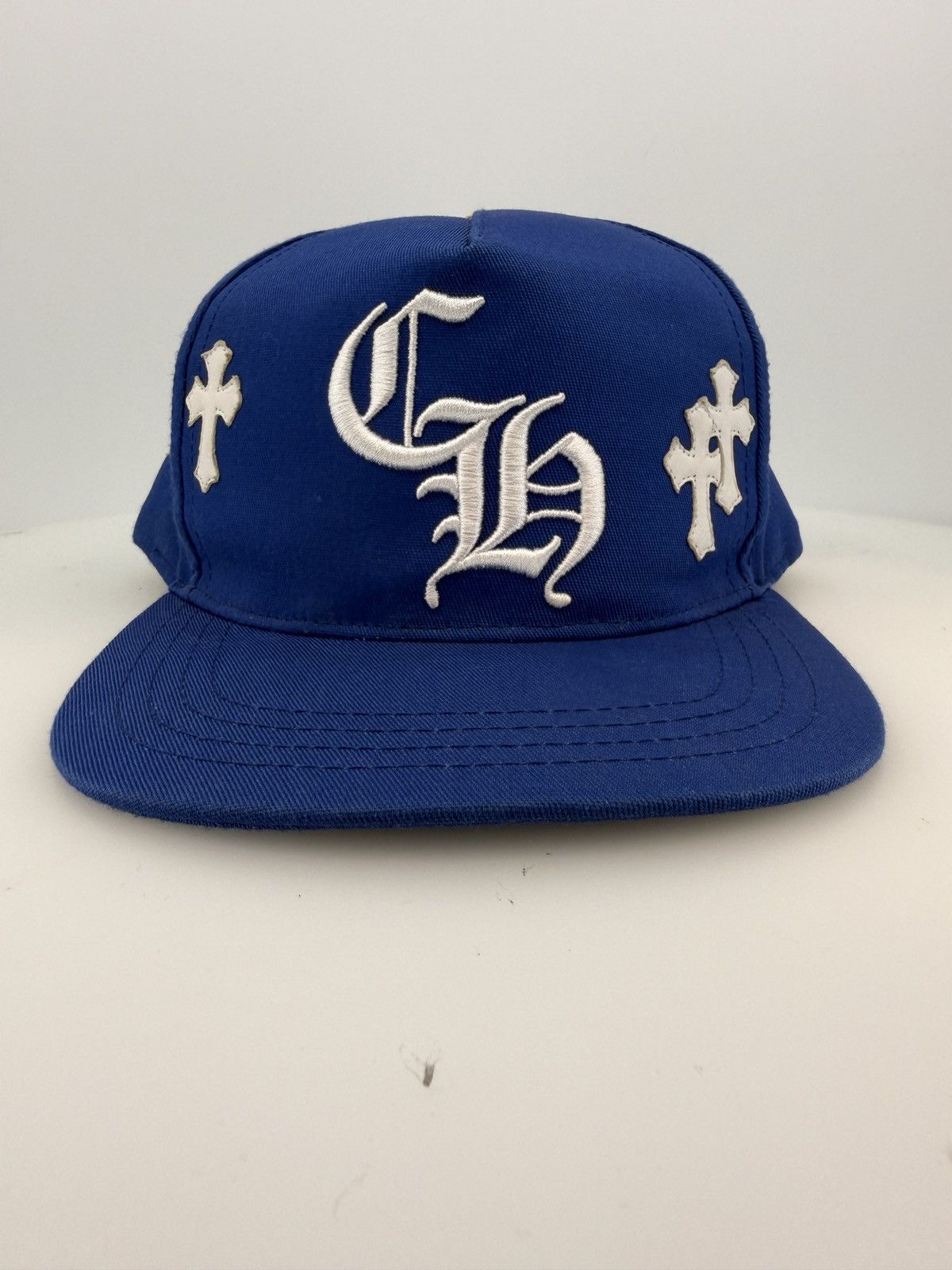 Chrome Hearts Chrome Hearts Cross Patch Hat Blue/White Size ONE SIZE - 1 Thumbnail