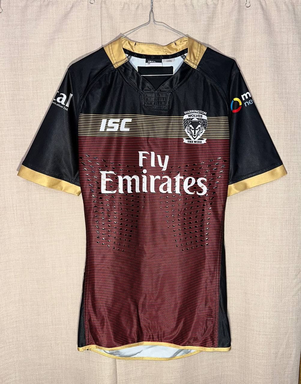 Other Warrington Wolves ISC Away rugby league shirt jersey PATTON Size US M / EU 48-50 / 2 - 1 Thumbnail