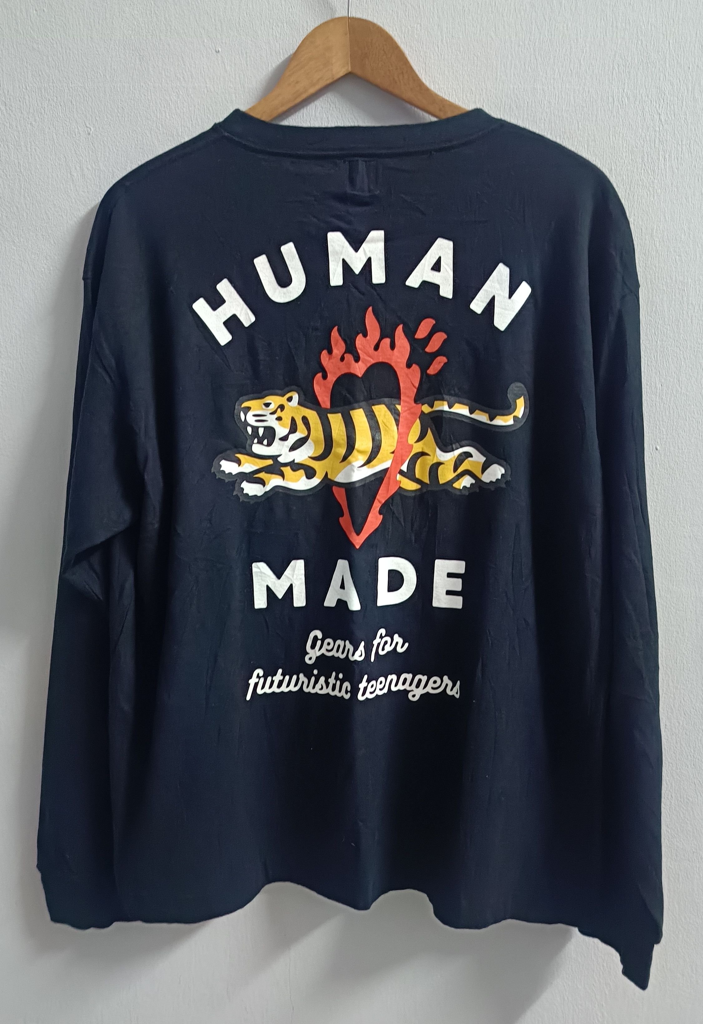 Human Made 🔥🔥 Rare Human Made SS22 Tiger Long Sleeve Tee Size US XL / EU 56 / 4 - 1 Thumbnail