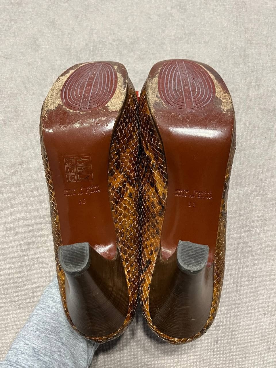Other Chia Mihara Rare Flower Pump Heels Brown Leather Women`s Size US 8 / IT 38 - 11 Thumbnail