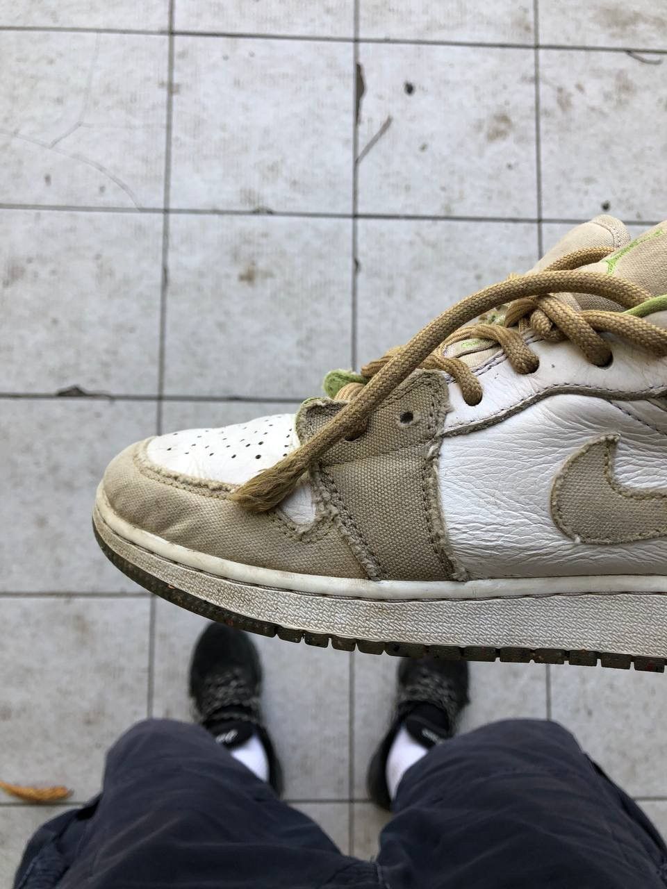 Nike × Vintage VERY RARE NIKE AIR JORDAN DUNK SNEAKERS JAPAN STYLE DRILL Size US 8.5 / IT 38.5 - 7 Thumbnail