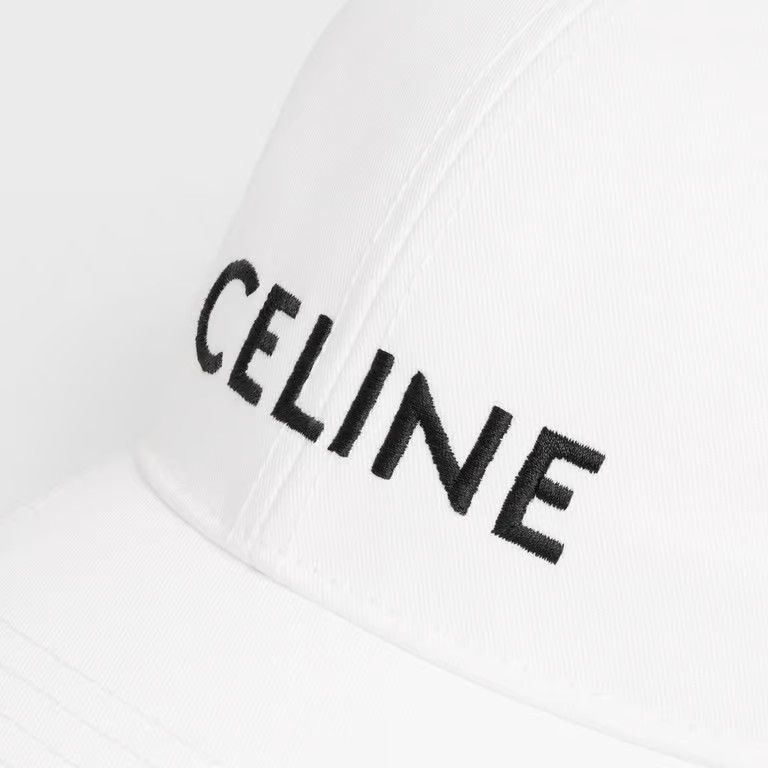 Celine o1bcso1str0326 2AUS9969P Size: OS / Cat / Hat in White Size ONE SIZE - 3 Thumbnail