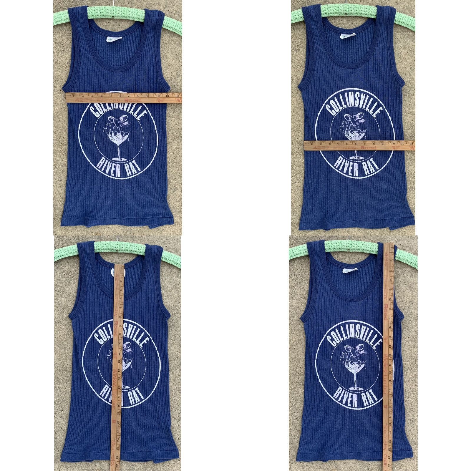 Vintage VINTAGE Kmart Collinsville River Rat Tank Top Shirt M Blue 50/50 Kodel Polyester Cotton Graphic Sportswear/Beach Mens Women Girls Size M / US 6-8 / IT 42-44 - 11 Thumbnail