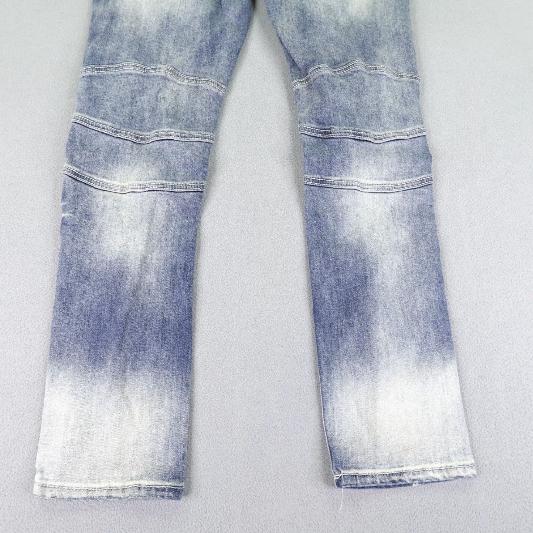 Denime VINTAGE Makobi Men's Jeans Straight Fit 32x30 Blue Denim Distressed Cotton Blend Mid 2010s Mens Size US 33 - 7 Thumbnail