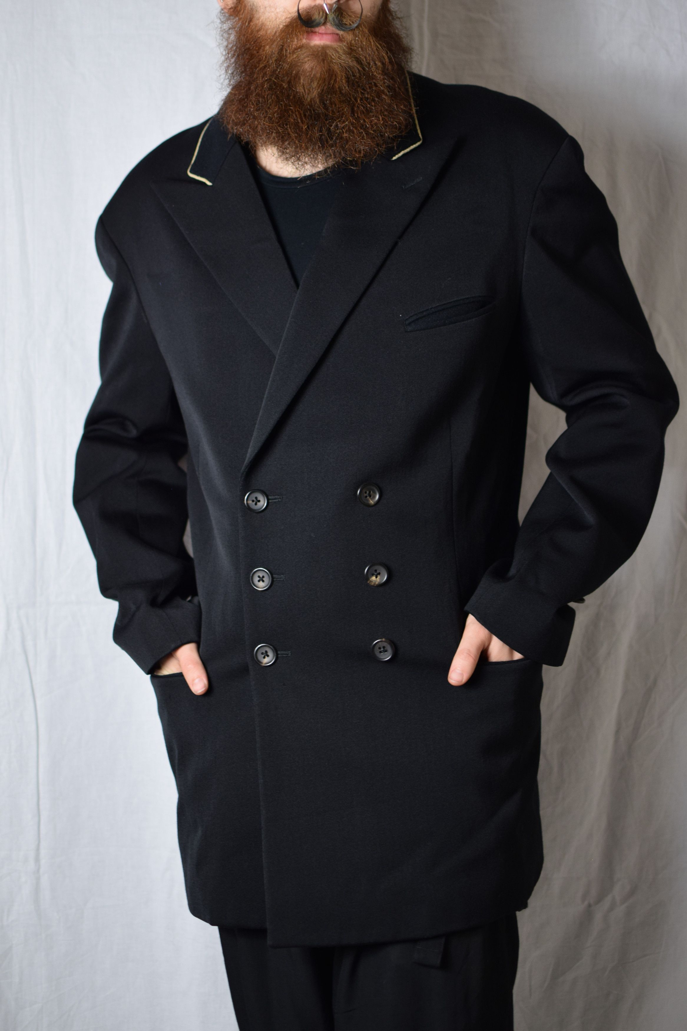 Yohji Yamamoto FINAL DROP - YYPH Archive Double-Breasted Blazer Size 52R - 4 Thumbnail