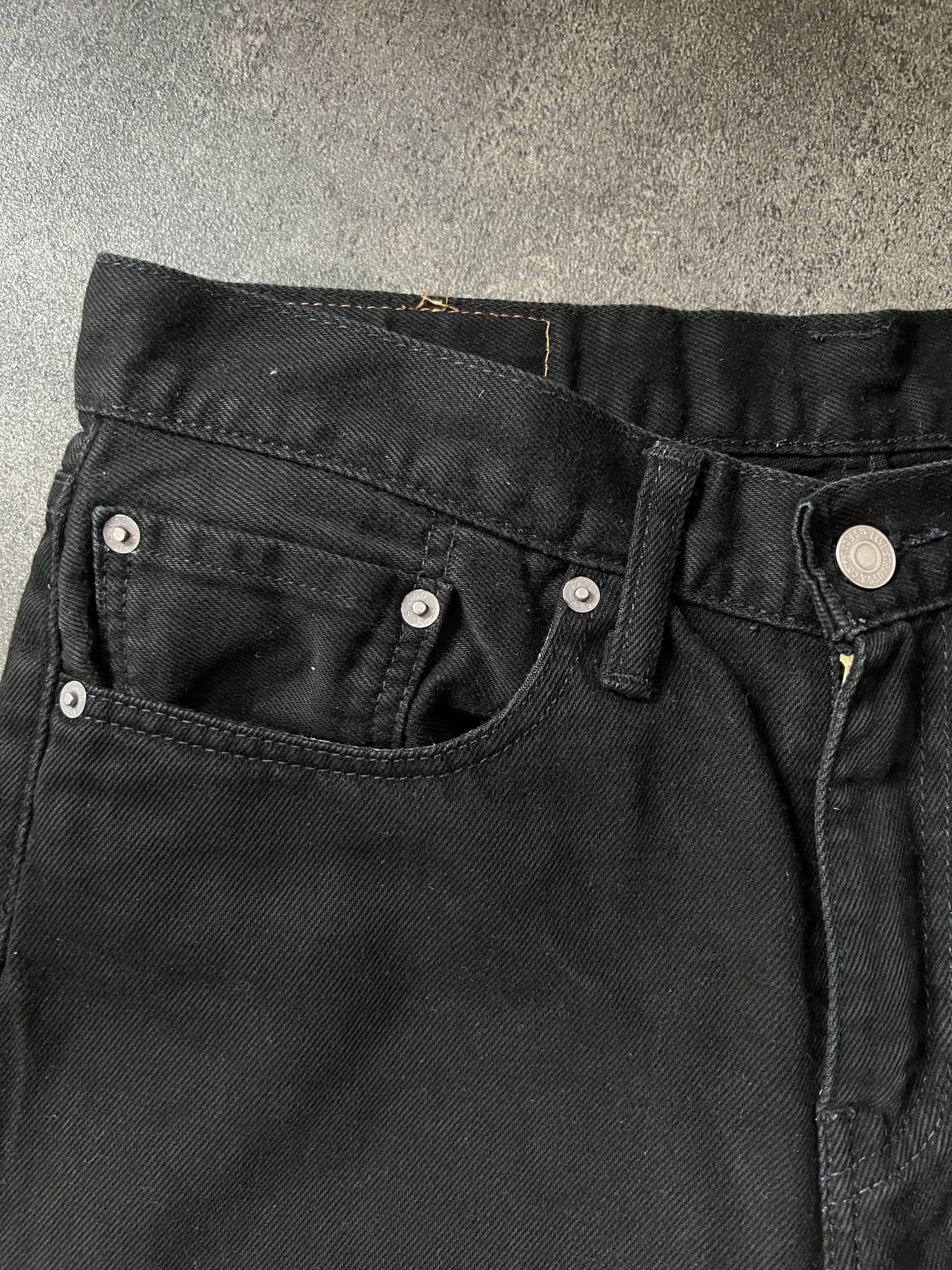 Levi's 514 Regular fit black denim jeans Size US 31 - 3 Thumbnail