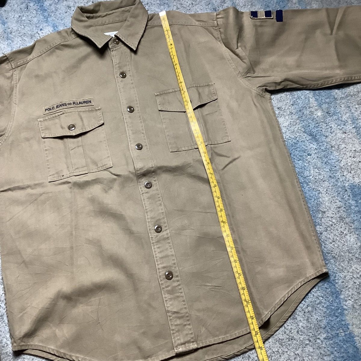 Polo Ralph Lauren × Ralph Lauren × Vintage Vintage Polo Ralph Lauren Military Style Shirt Size US S / EU 44-46 / 1 - 8 Thumbnail