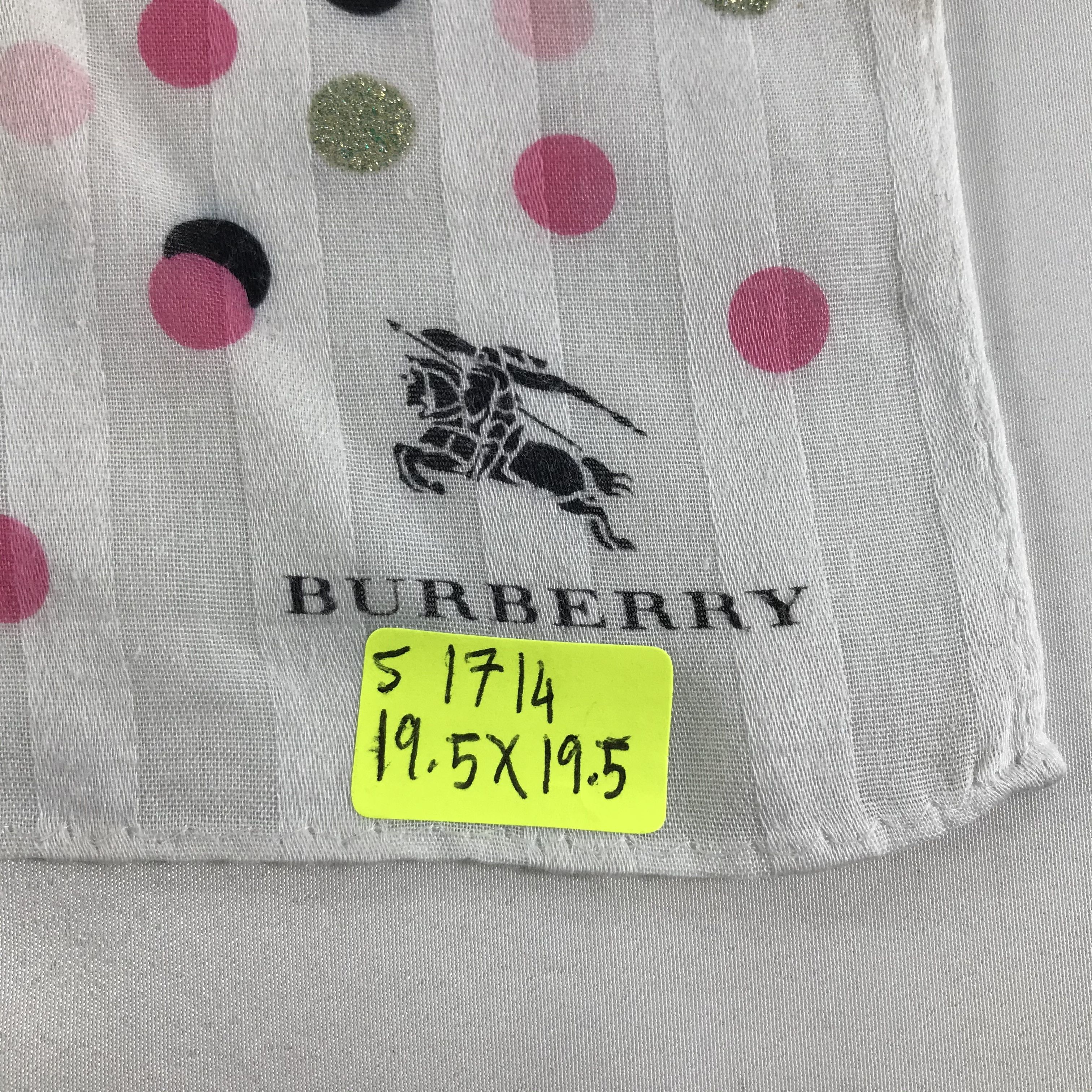 Burberry × Vintage Burberry Bandana / Handkerchief / Neckerchief - S1714 Size ONE SIZE - 5 Thumbnail