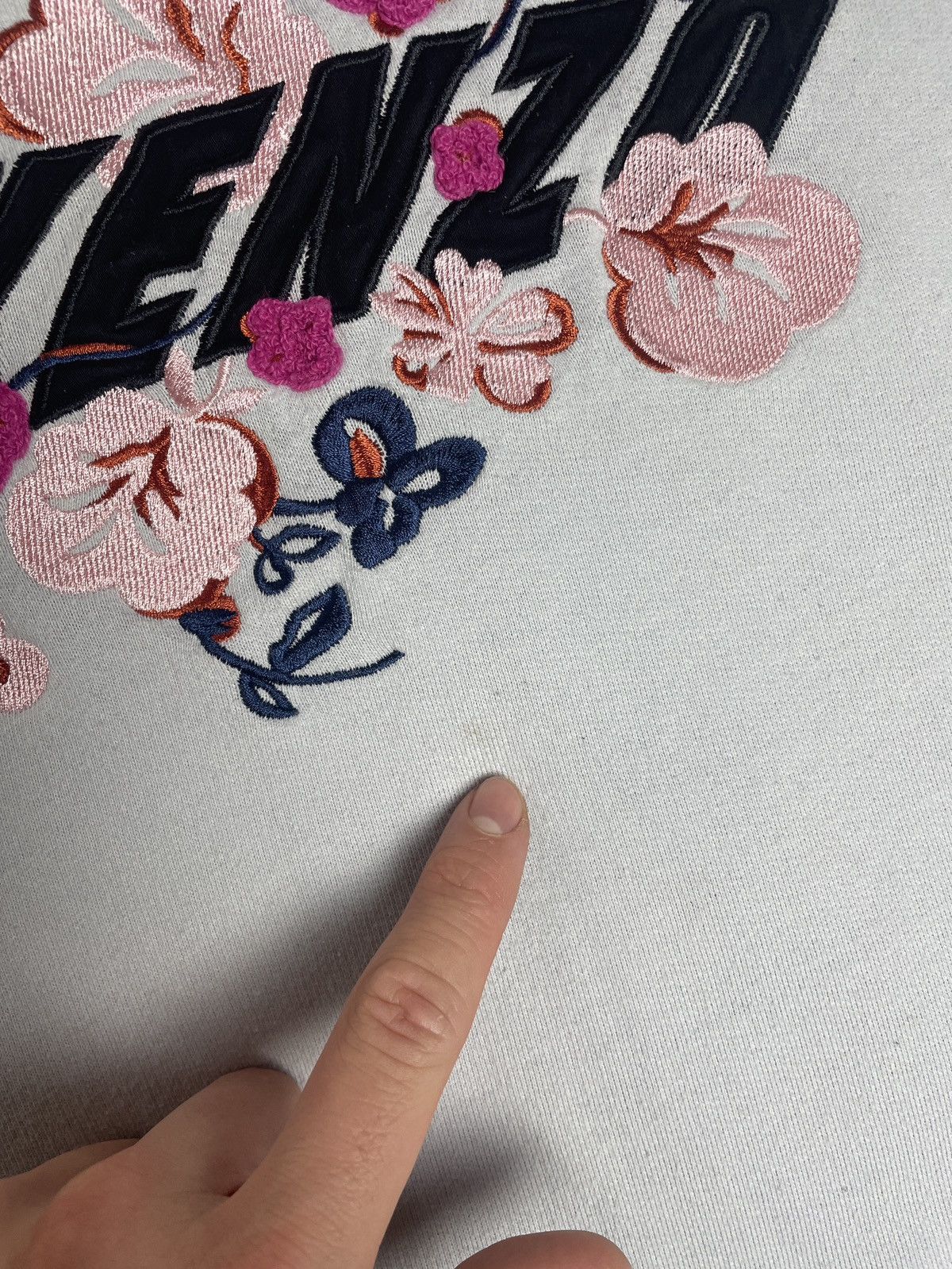 Kenzo 🧊Kenzo Paris Sweatshirt Sweater Flowers Print Big Logo Size L / US 10 / IT 46 - 3 Thumbnail
