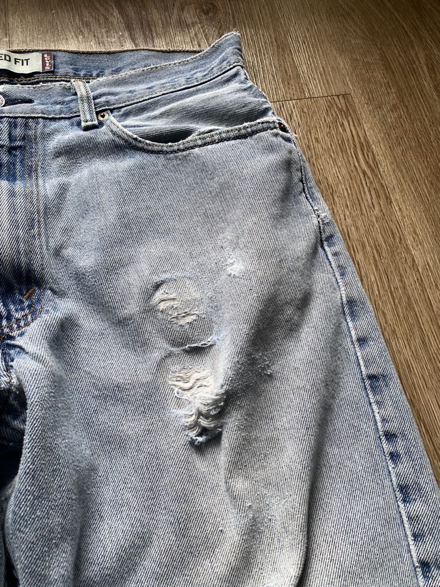 Levi's Vintage Y2K Levis 550 Distressed Denim Jeans Size US 34 / EU 50 - 6 Thumbnail