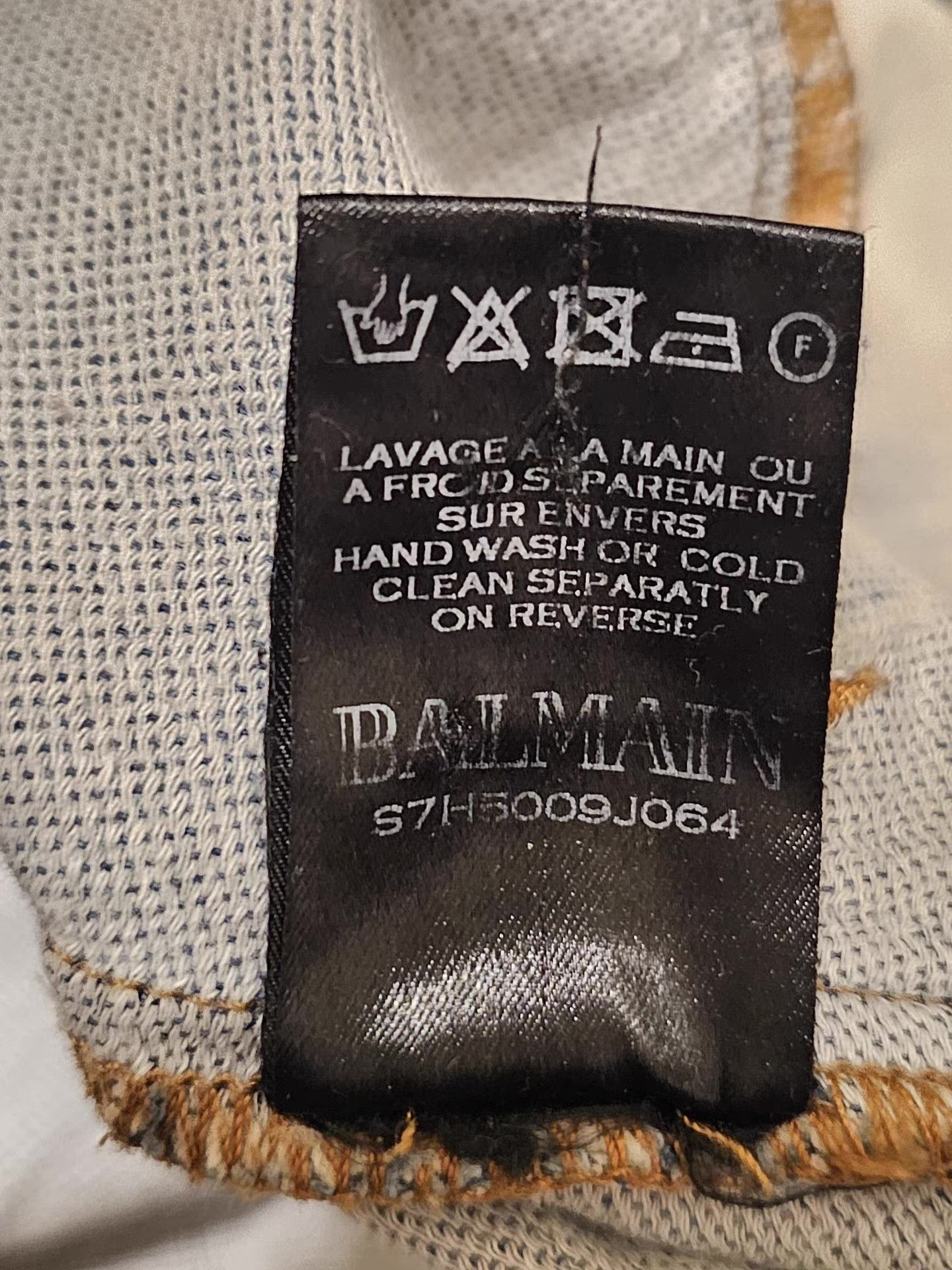 Balenciaga BALMAIN biker jeans, Size US 34 / EU 50 - 7 Thumbnail