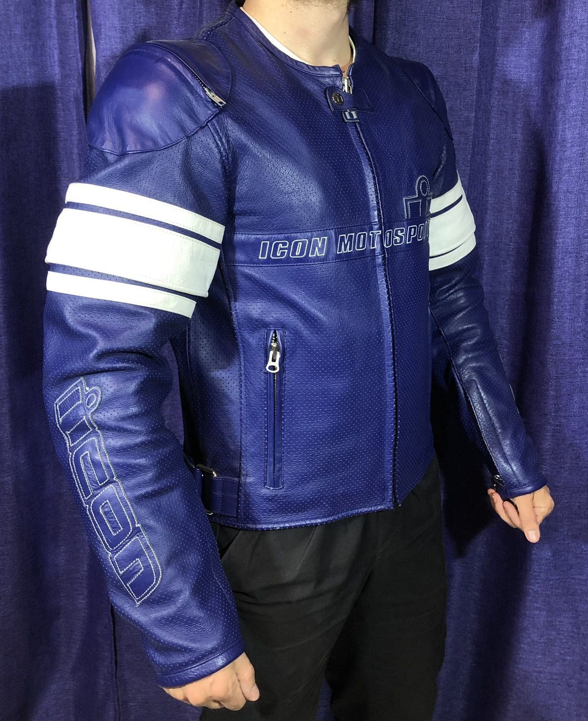 Dainese × Honda × Yamaha Icon motorcycle Leather Jacket Racing Size US M / EU 48-50 / 2 - 3 Thumbnail