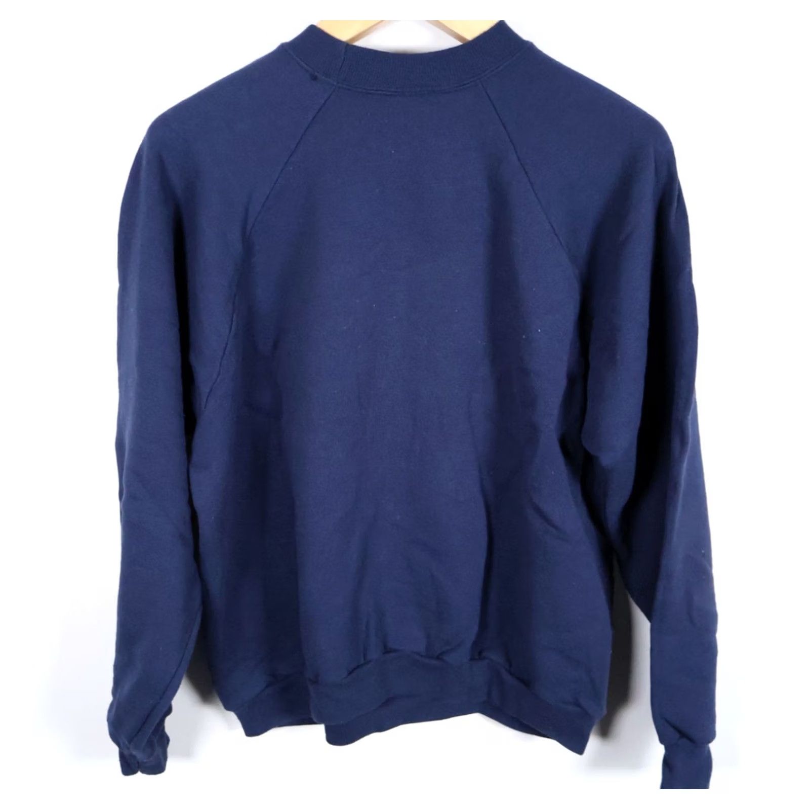 Hanes Hanes Vintage Teddy Bear Sweatshirt Raglan Sleeve XL Dark Blue Crewneck VTG Mens Womens Unisex Sweatshirt Size XL / US 12-14 / IT 48-50 - 2 Thumbnail