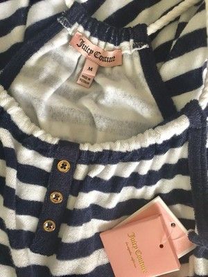 Juicy Couture BNWT JUICY COUTURE "Malibu Regal” girls navy/white dress Size XS / US 0-2 / IT 36-38 - 2 Thumbnail