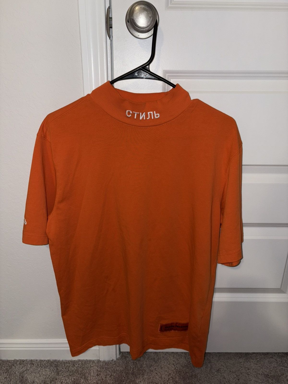 Designer × Heron Preston Heron Preston Logo-Patch High Neck T-Shirt - S Size US S / EU 44-46 / 1 - 1 Thumbnail