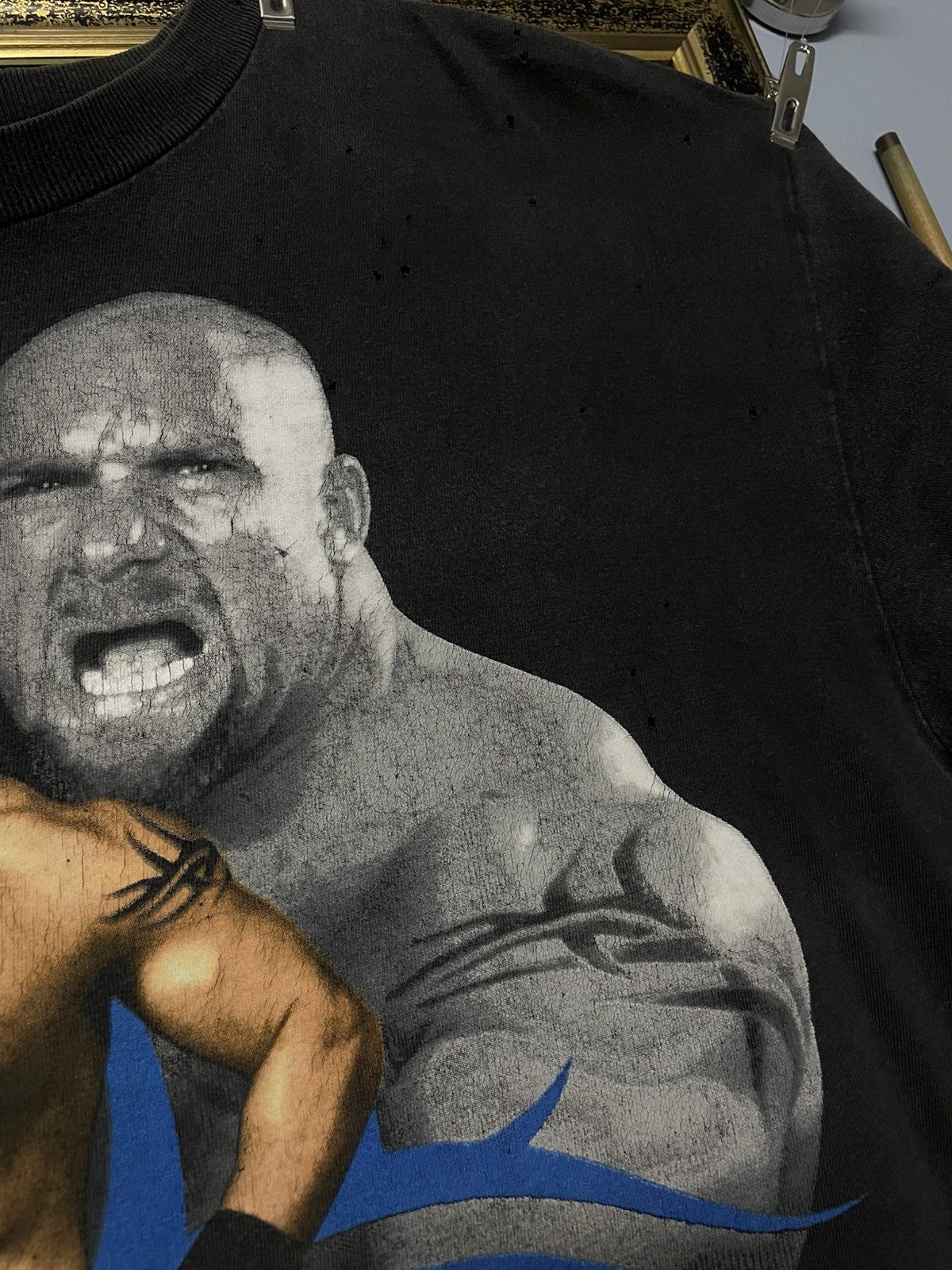 WWE Vintage 1998 Iconic WWE Goldberg Big Print Distressed Tshirt Size US L / EU 52-54 / 3 - 7 Thumbnail