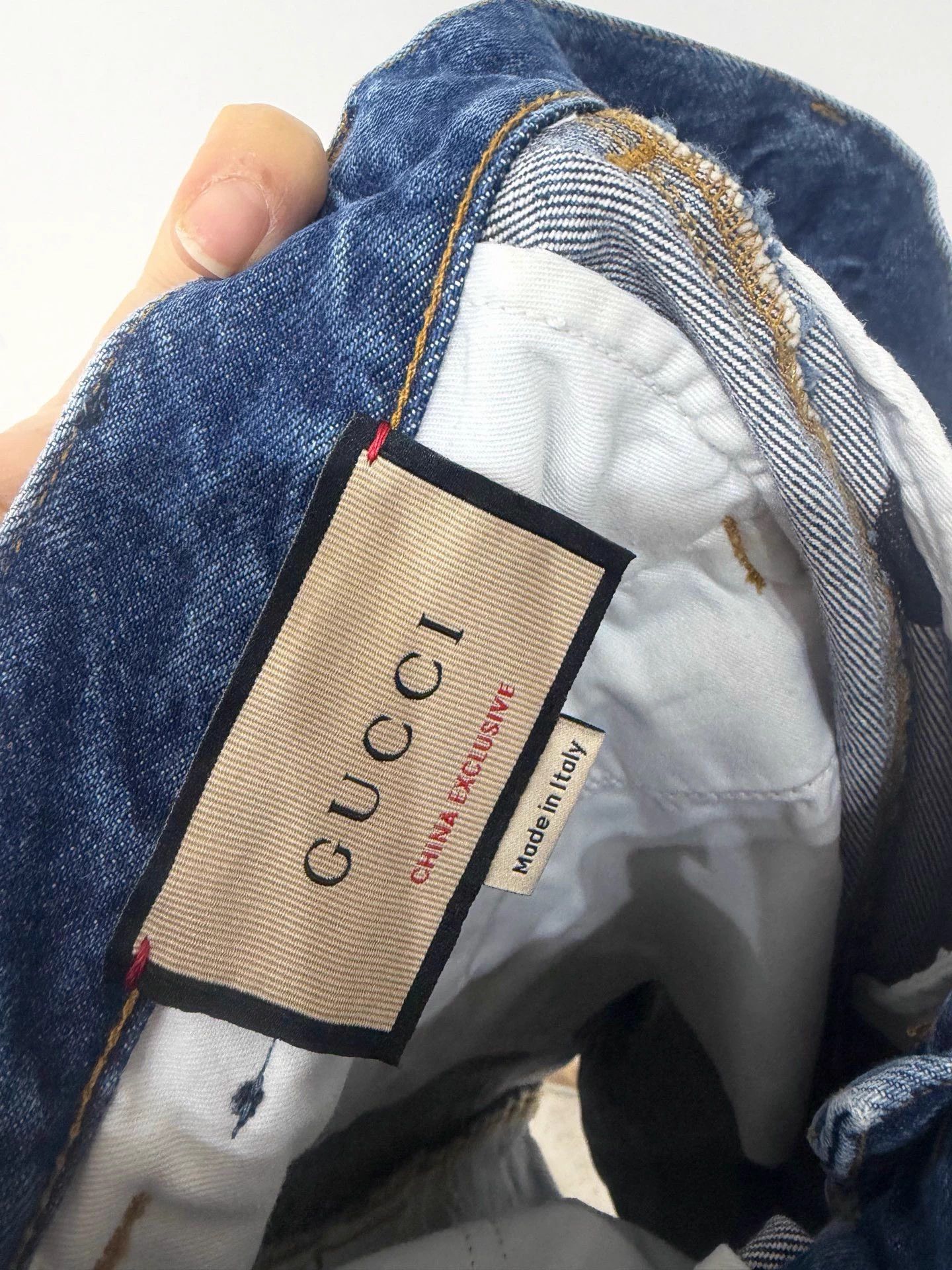 Gucci Gucci Panda Print High Waist Denim Short 36 Size 26" / US 2 / IT 38 - 5 Thumbnail