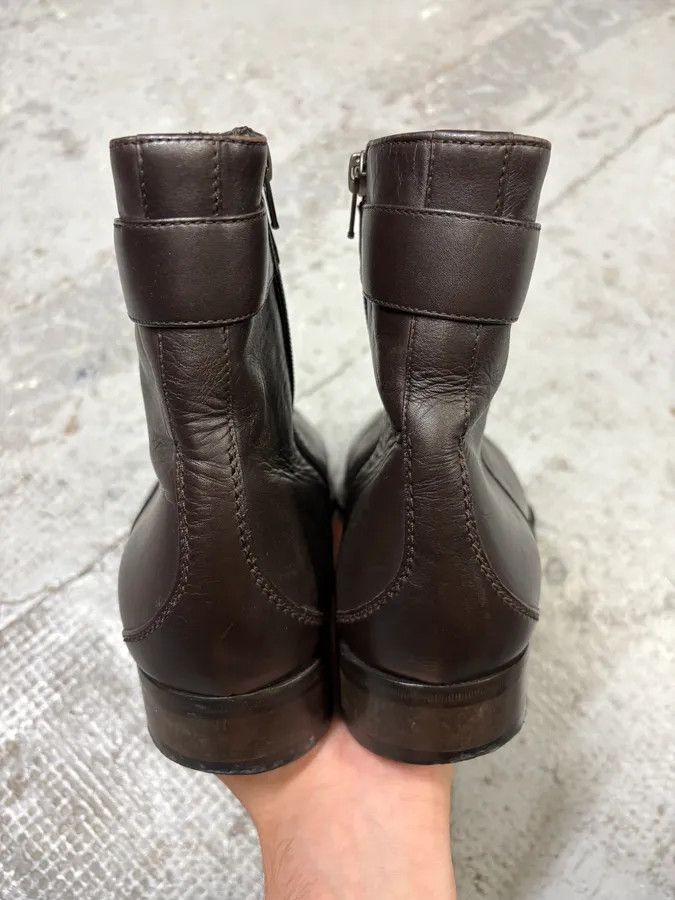 Gucci Gucci Brown Ankle Leather Boots Size US 7.5 / EU 40-41 - 7 Thumbnail