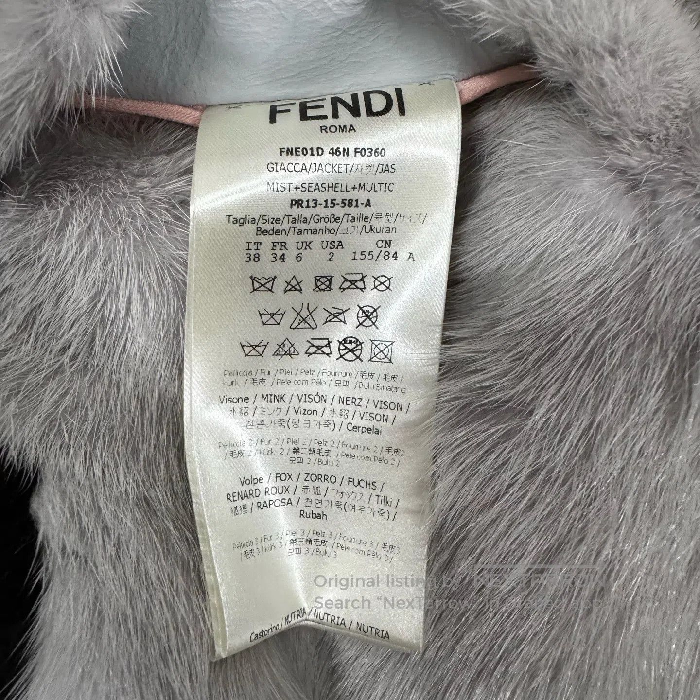 Fendi FENDI size 48 Little Demon Mink Fur Coat| Size M / US 6-8 / IT 42-44 - 8 Thumbnail