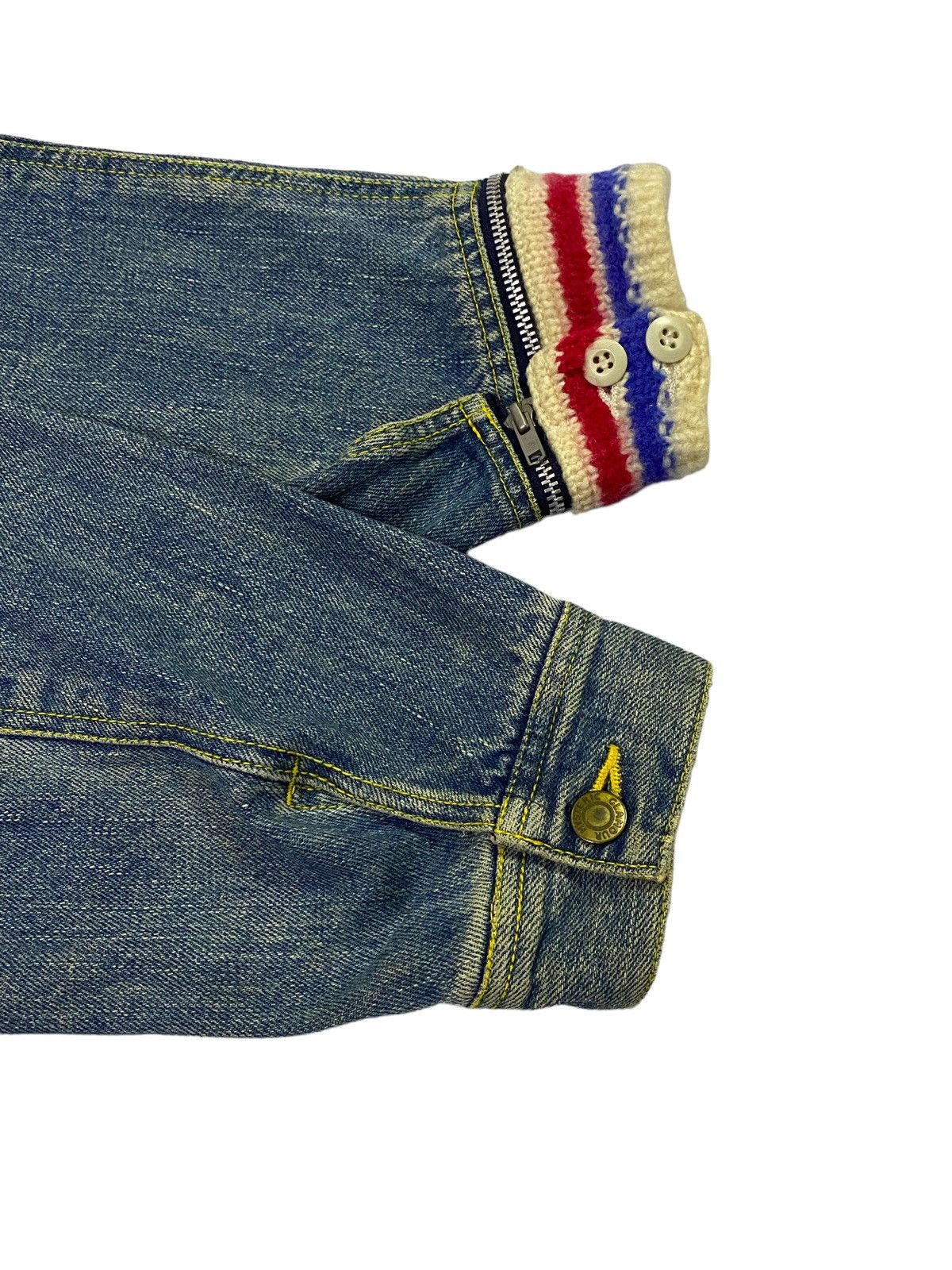 Hysteric Glamour Hysteric Glamour Paris Knit Patch Elfen Logo Denim Jacket Size US L / EU 52-54 / 3 - 23 Thumbnail