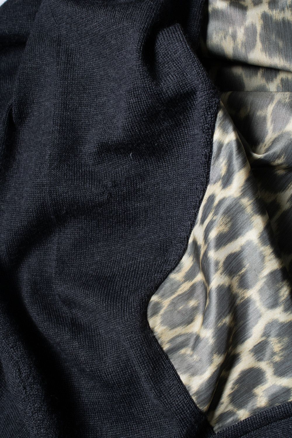 Hermes Hermes, grey cardigan with leopard print Size XS / US 0-2 / IT 36-38 - 5 Thumbnail