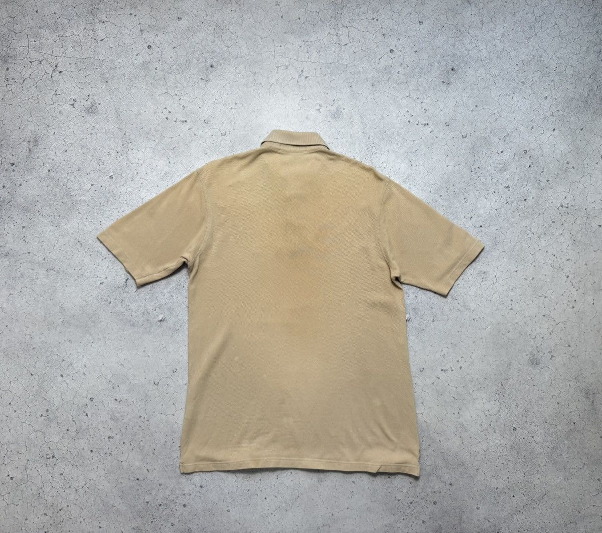 Burberry Burberrys Luxury Polo T-Shirt Vintage 90’s Beige Old Money Size US L / EU 52-54 / 3 - 2 Thumbnail
