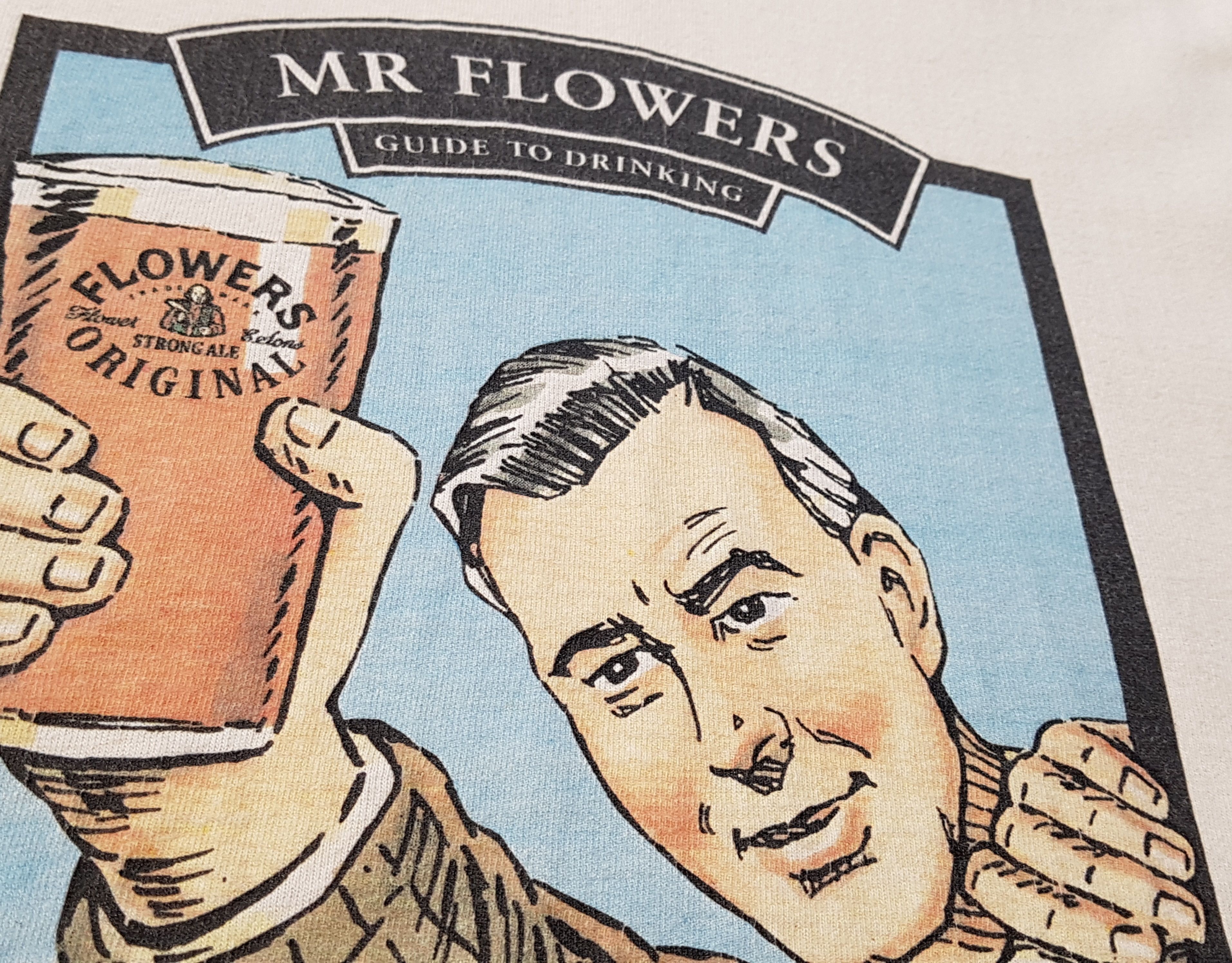 Vintage Mr. Flowers A Damned Fine Ale Vintage 90s Single Stitch Tee Size US XL / EU 56 / 4 - 6 Thumbnail