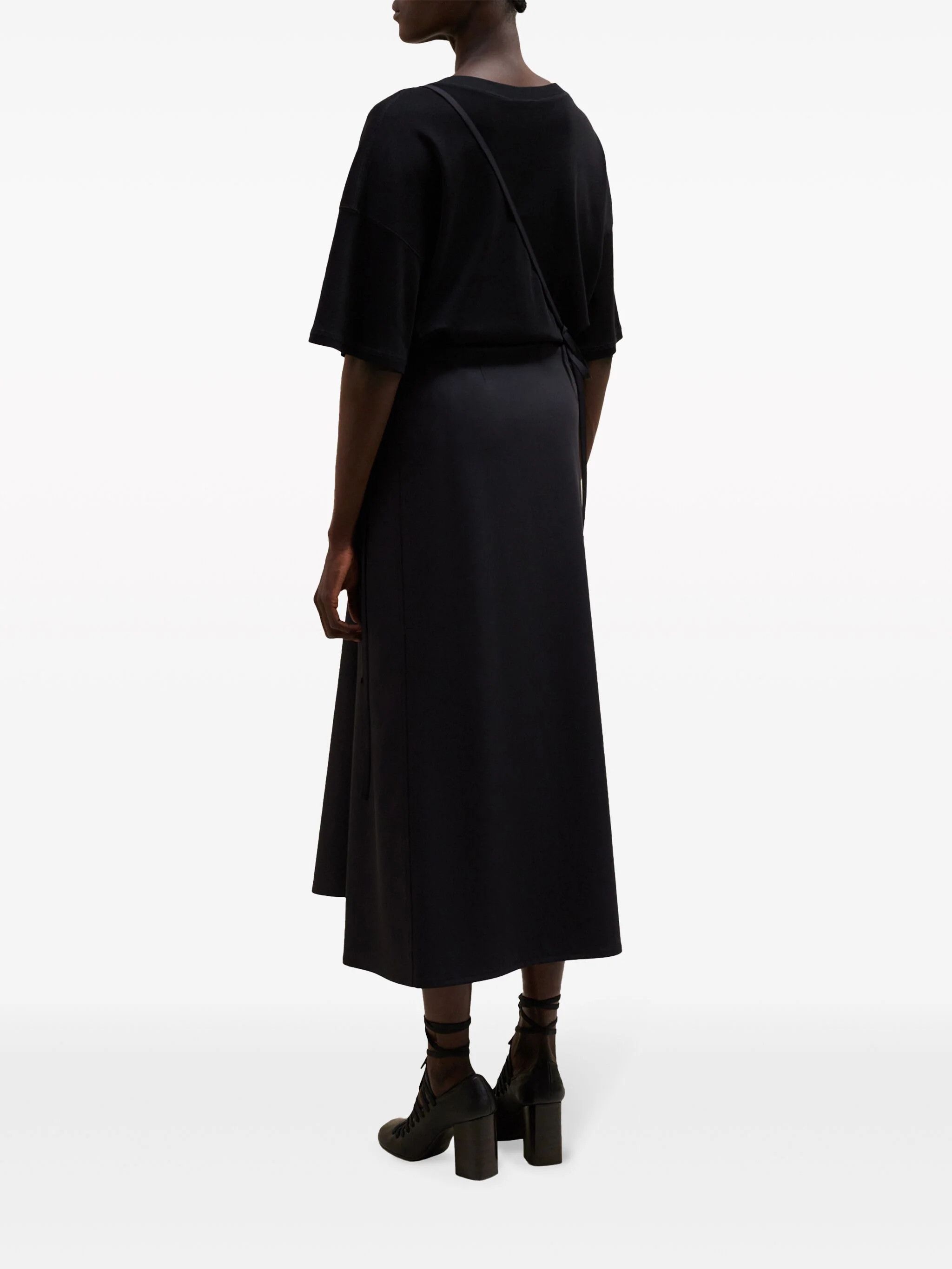 Lemaire o1s22i1n1024 Wool Wrap Skirt in Black Size 27" / US 4 / IT 40 - 3 Thumbnail