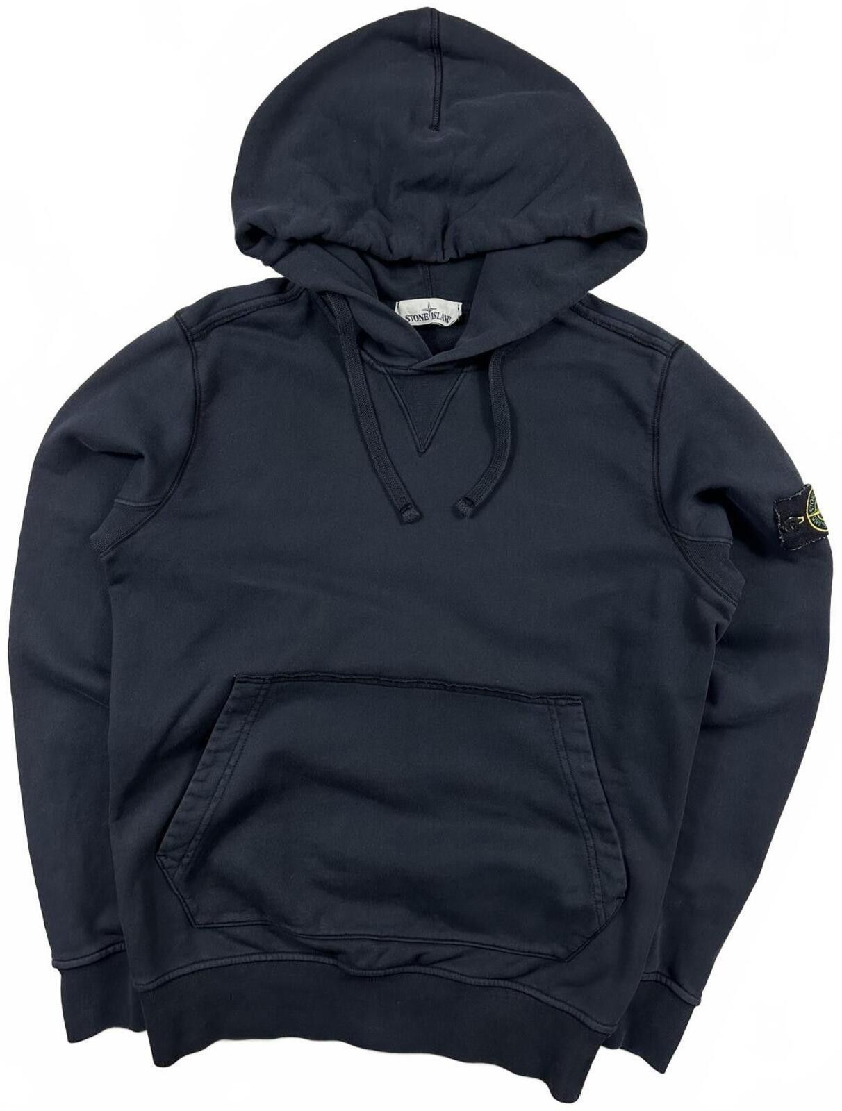 Stone Island Stone Island Cotton Pullover Hoodie Navy Blue Medium Size US M / EU 48-50 / 2 - 1 Thumbnail
