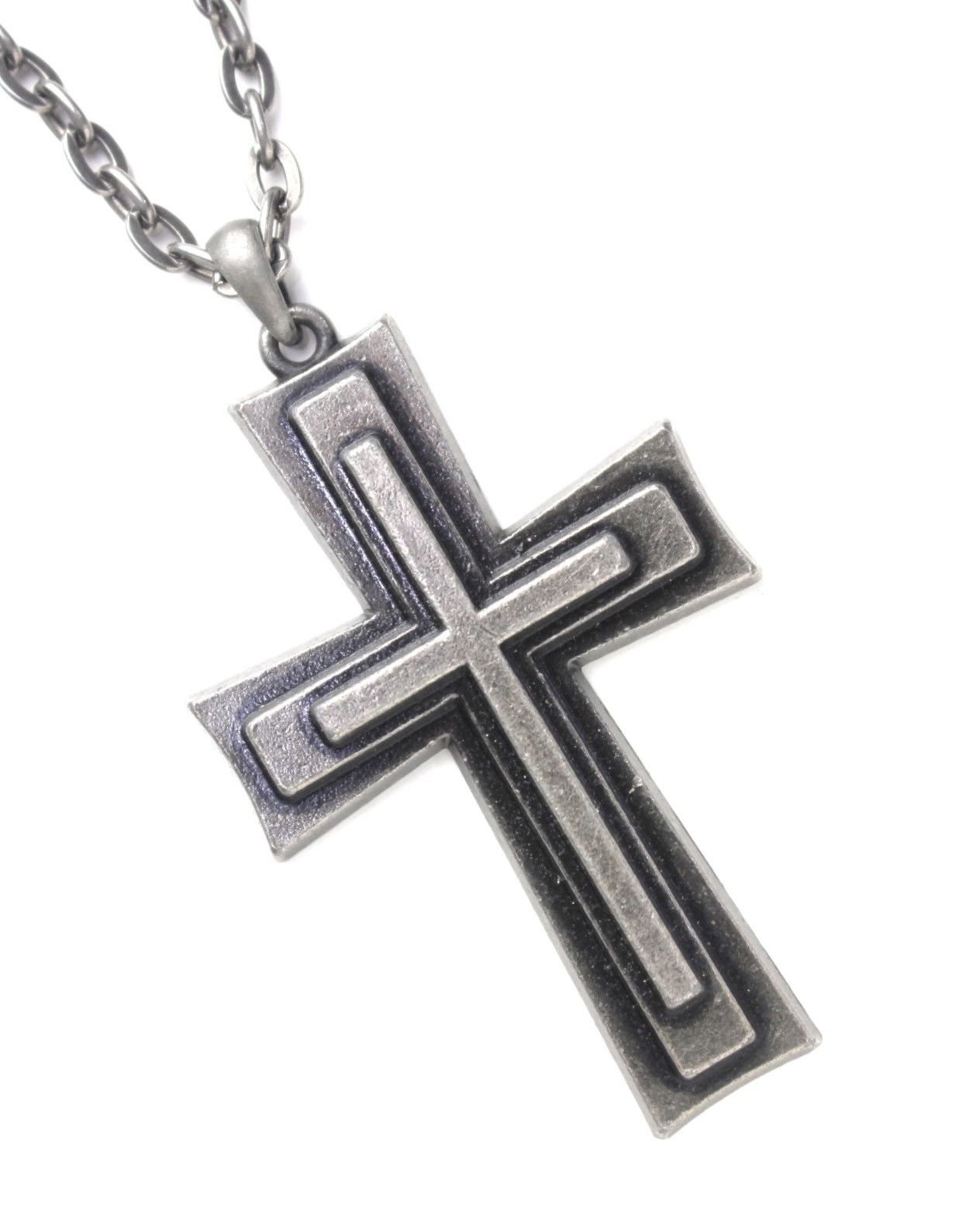 Vintage 2000S GILFY FORGED STEEL CROSS NECKLACE Size ONE SIZE - 3 Thumbnail