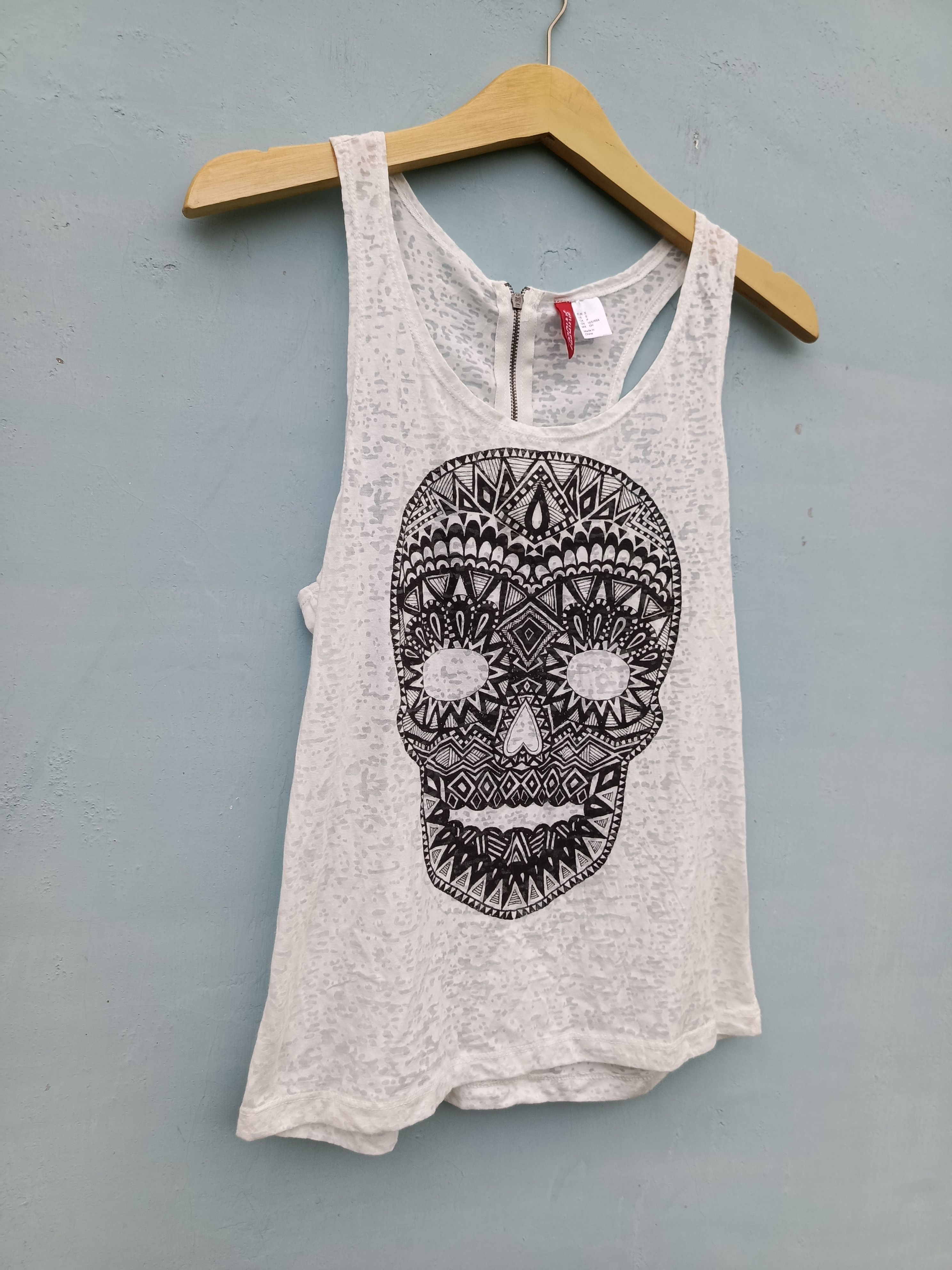 H&M × Japanese Brand H&M skull print tank tops Size S / US 4 / IT 40 - 4 Thumbnail