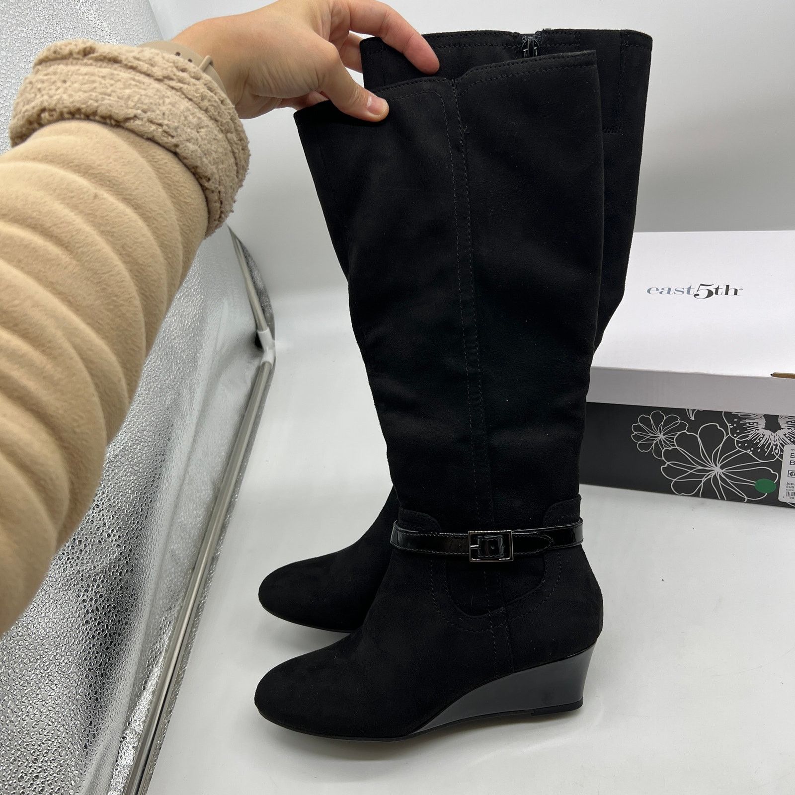 Other East 5th Womens Ellerton Wedge Heel Dress Boots, 6 Size US 6 / IT 36 - 1 Thumbnail