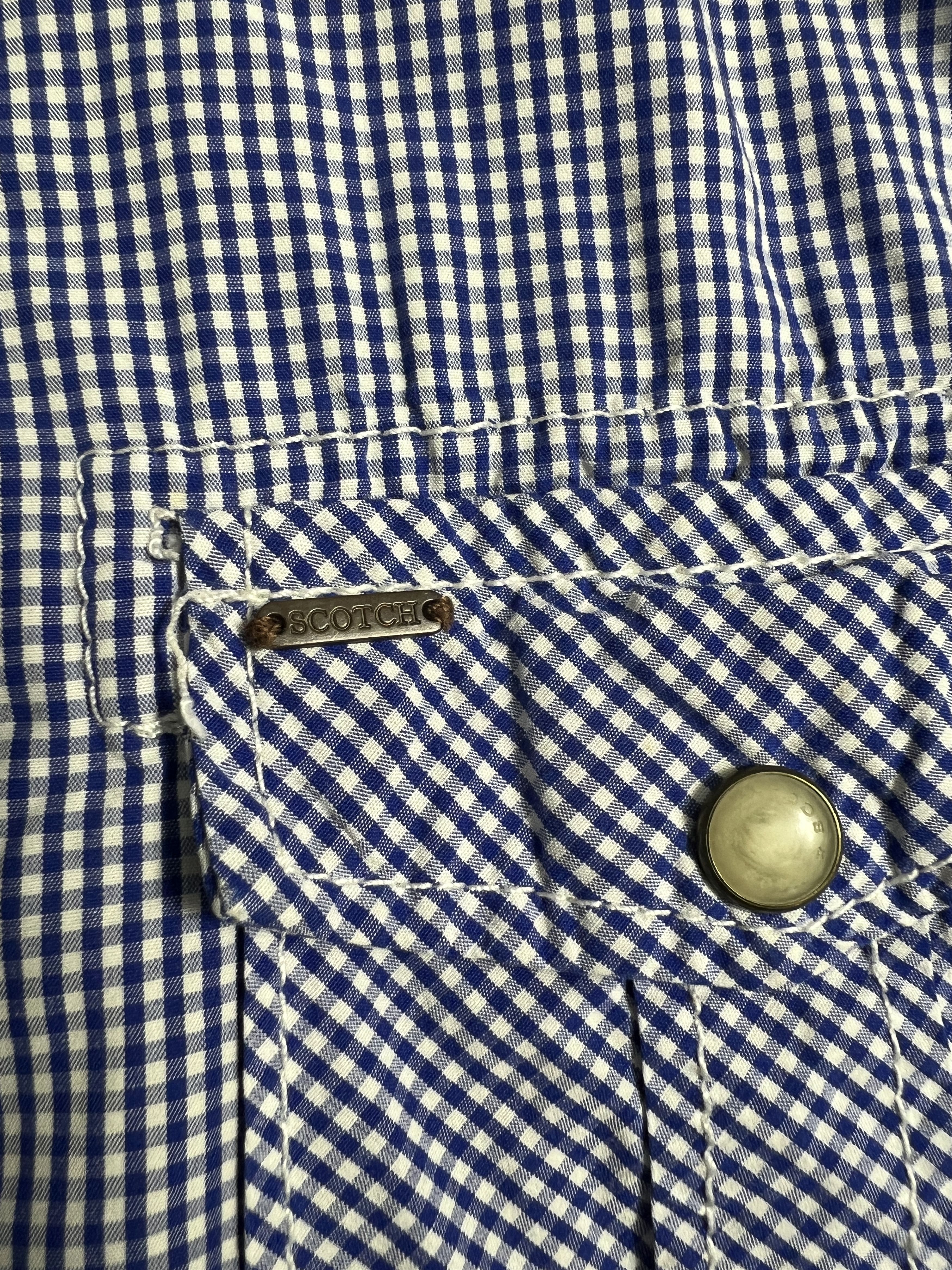 Scotch & Soda Scotch & Soda Embroidery Plaid Western Shirt JK449 Size US M / EU 48-50 / 2 - 5 Thumbnail