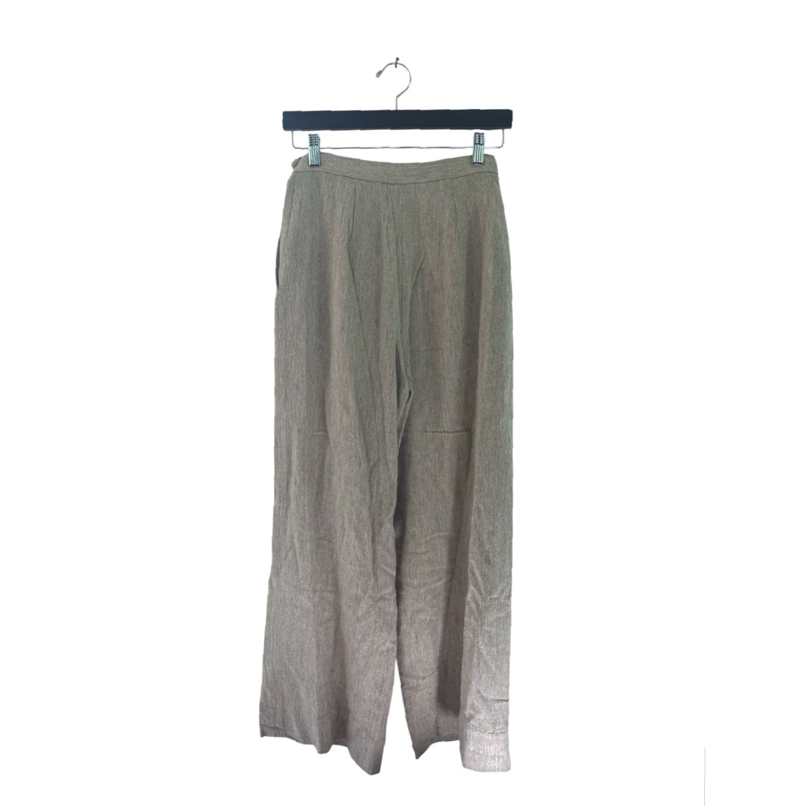 Ralph Lauren VINTAGE Ralph Lauren Dress Pants Women's Wide-Leg 4 Beige USA 90s Size 27" / US 4 / IT 40 - 6 Thumbnail