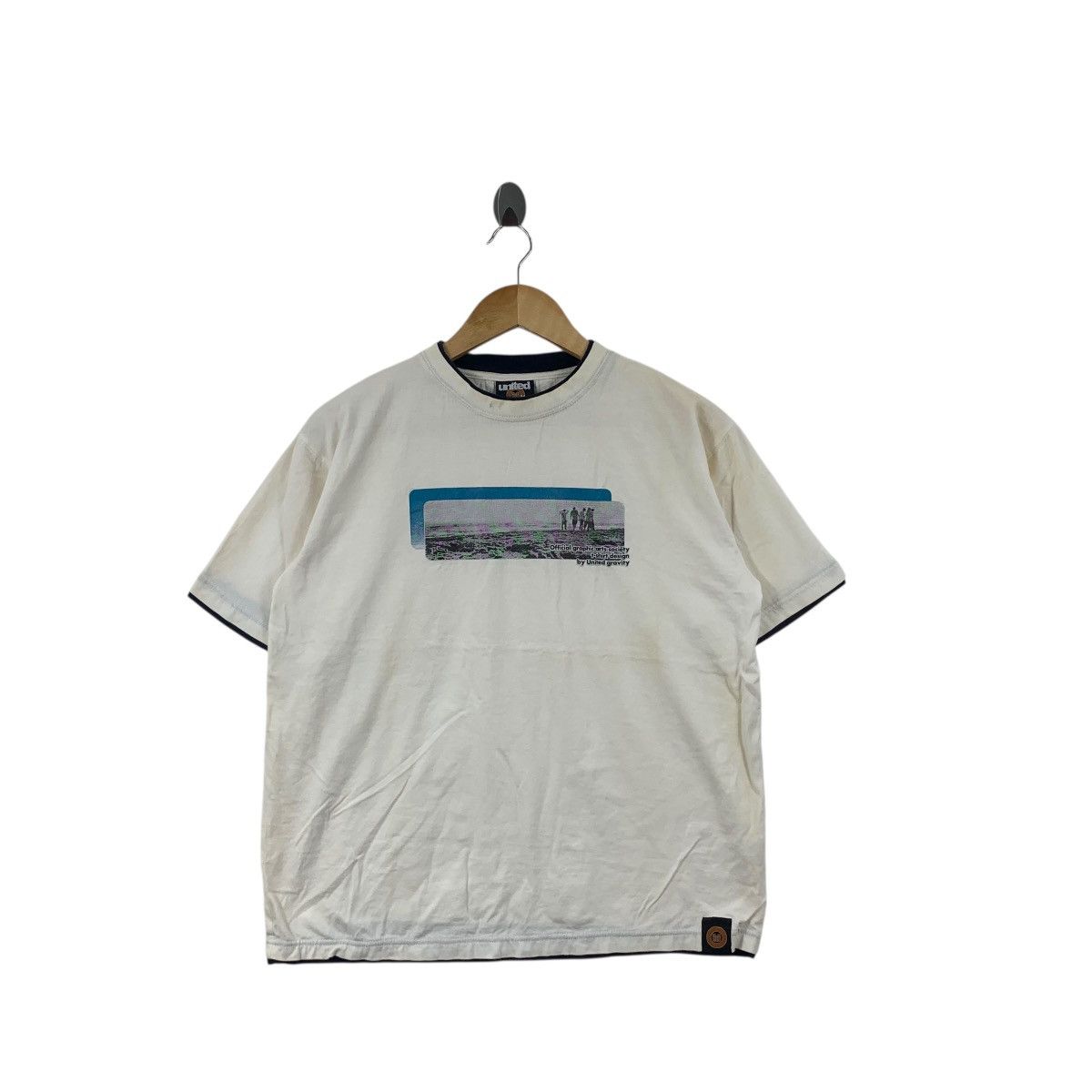 Vintage Vintage Y2K UNITED GRAVITY Graphic Arts Society Tee Shirt Size US M / EU 48-50 / 2 - 3 Thumbnail