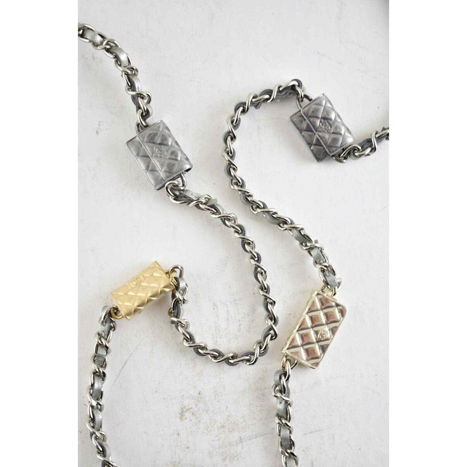 Chanel Chanel Mini Wallet Chain Gold Charm Shoulder Crossbody Bag Size ONE SIZE - 4 Thumbnail